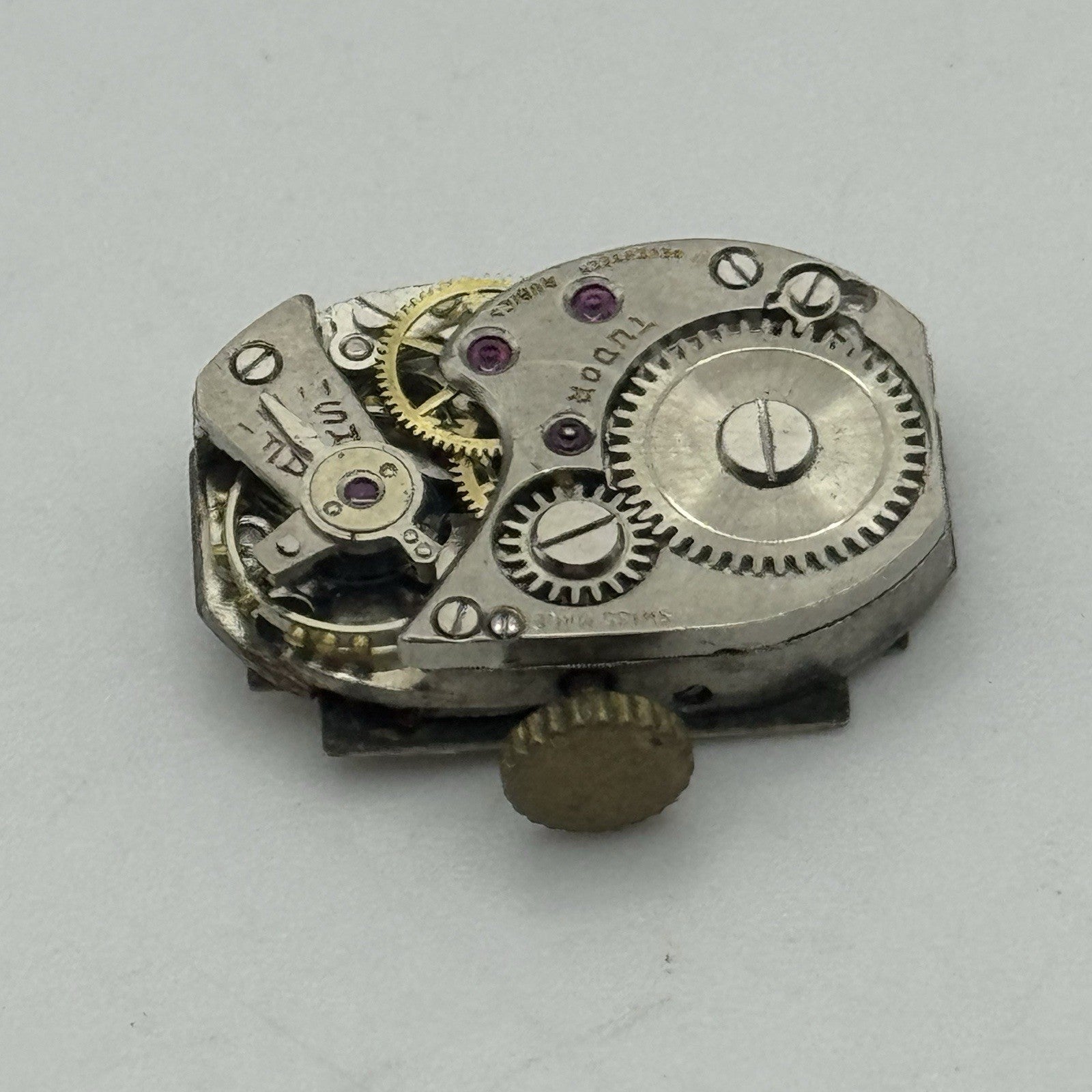 12.7mm x 19.5mm Tudor Ladies Swiss Manual Wind Watch Movement PARTS REPAIR