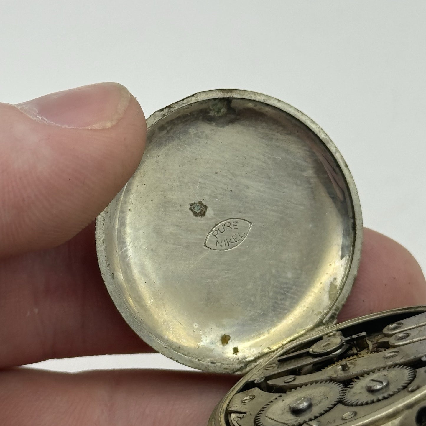 33mm Men’s Chronometer Trench Watch 24 Hour Dial Pure Nickel Vintage TO RESTORE