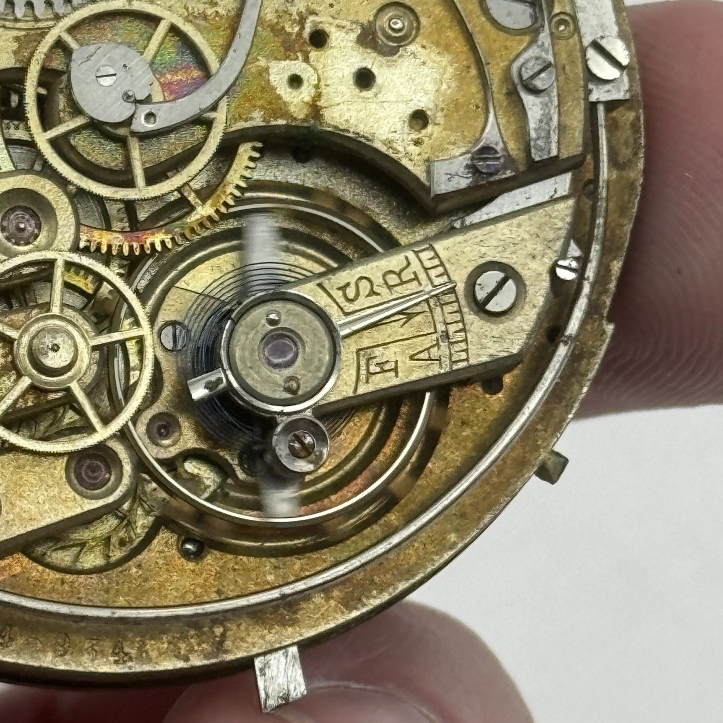Antique Lemania Alfred Lugrin Minute Repeater Patent 782 Pocket Watch Movement