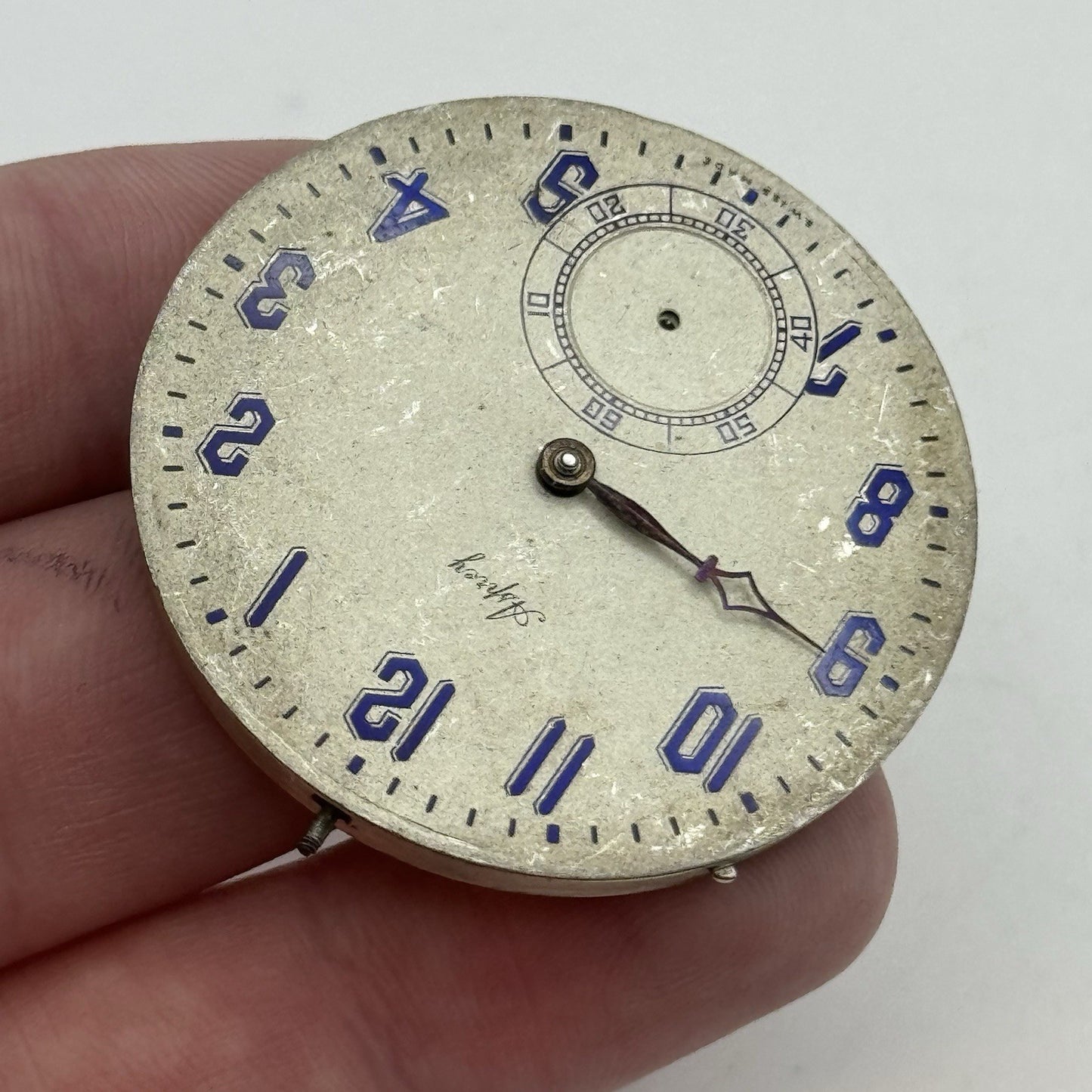 41mm High Grade Thin Asprey Vintage Pocket Watch Movement Good Balance PARTS