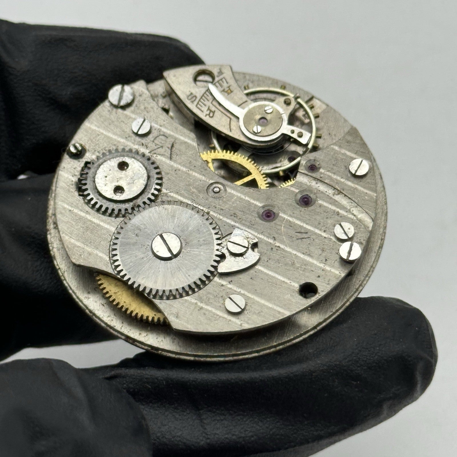 39.5mm Balance Ok Unidentified Interesting Vintage Pocket Watch Movement PARTS