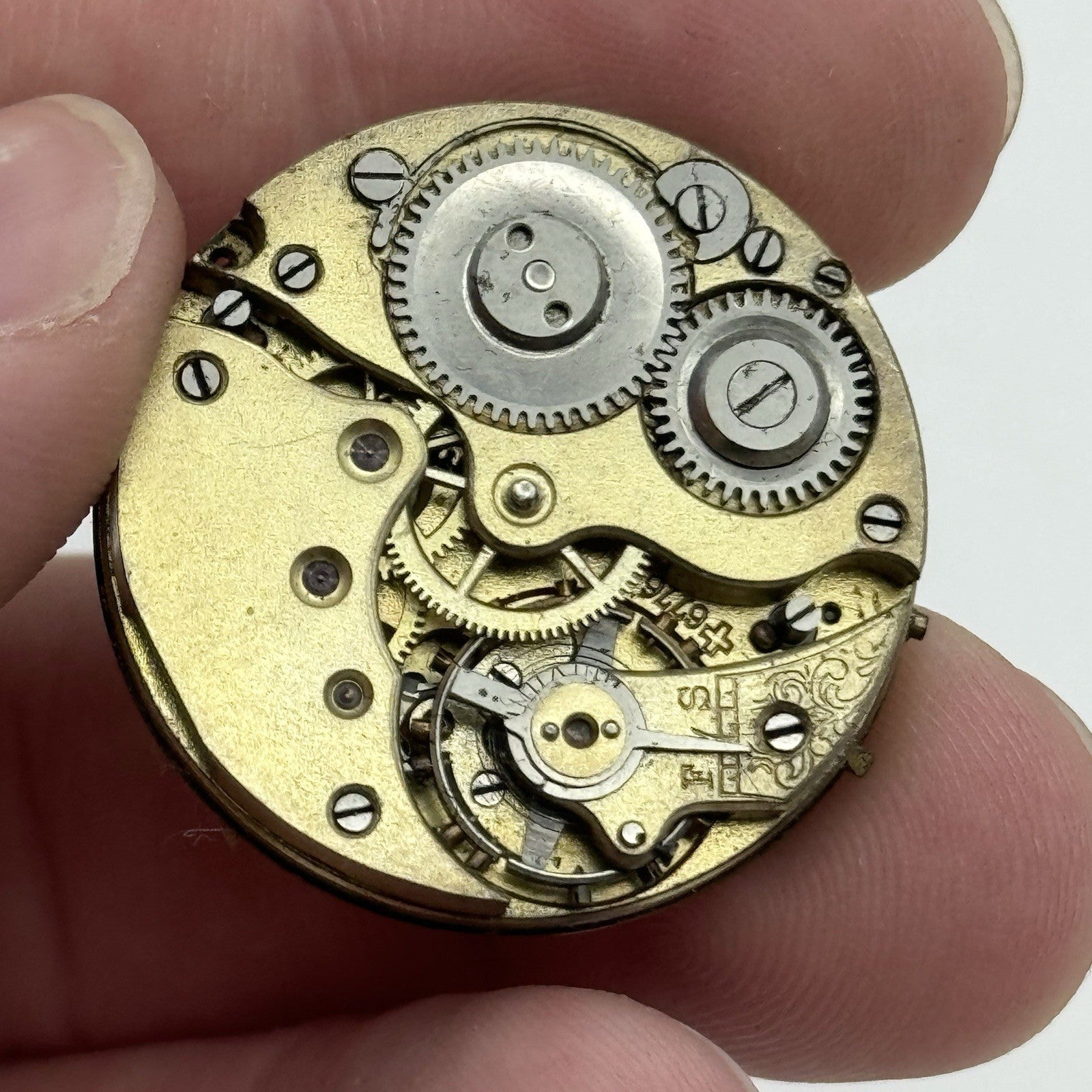29.4mm Possibly Albert Didisheim & Freres Patent 6776 Watch Movement PARTS