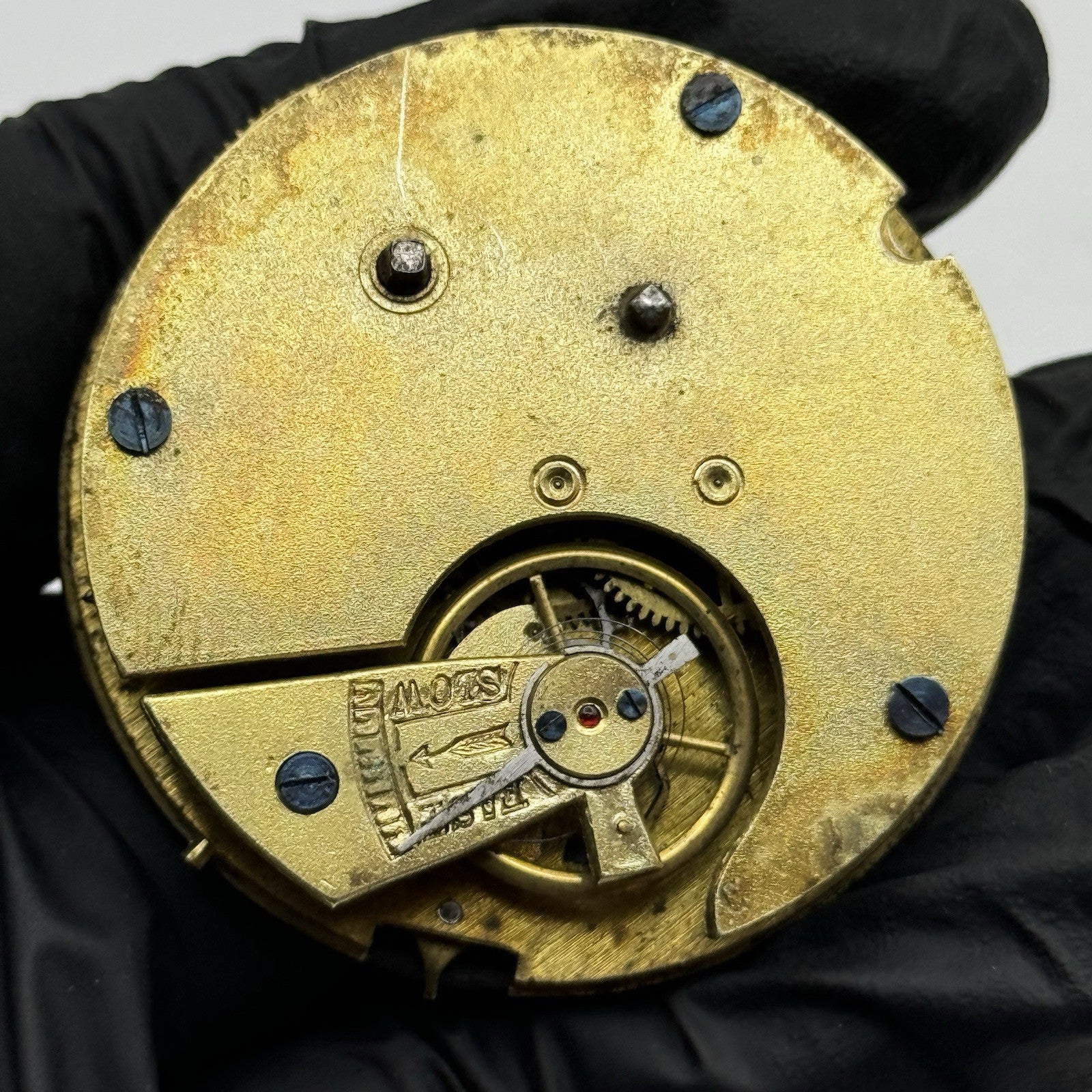 Swiss Specially Examined Centre Seconds Chronograph Pocket Watch Movement PARTS