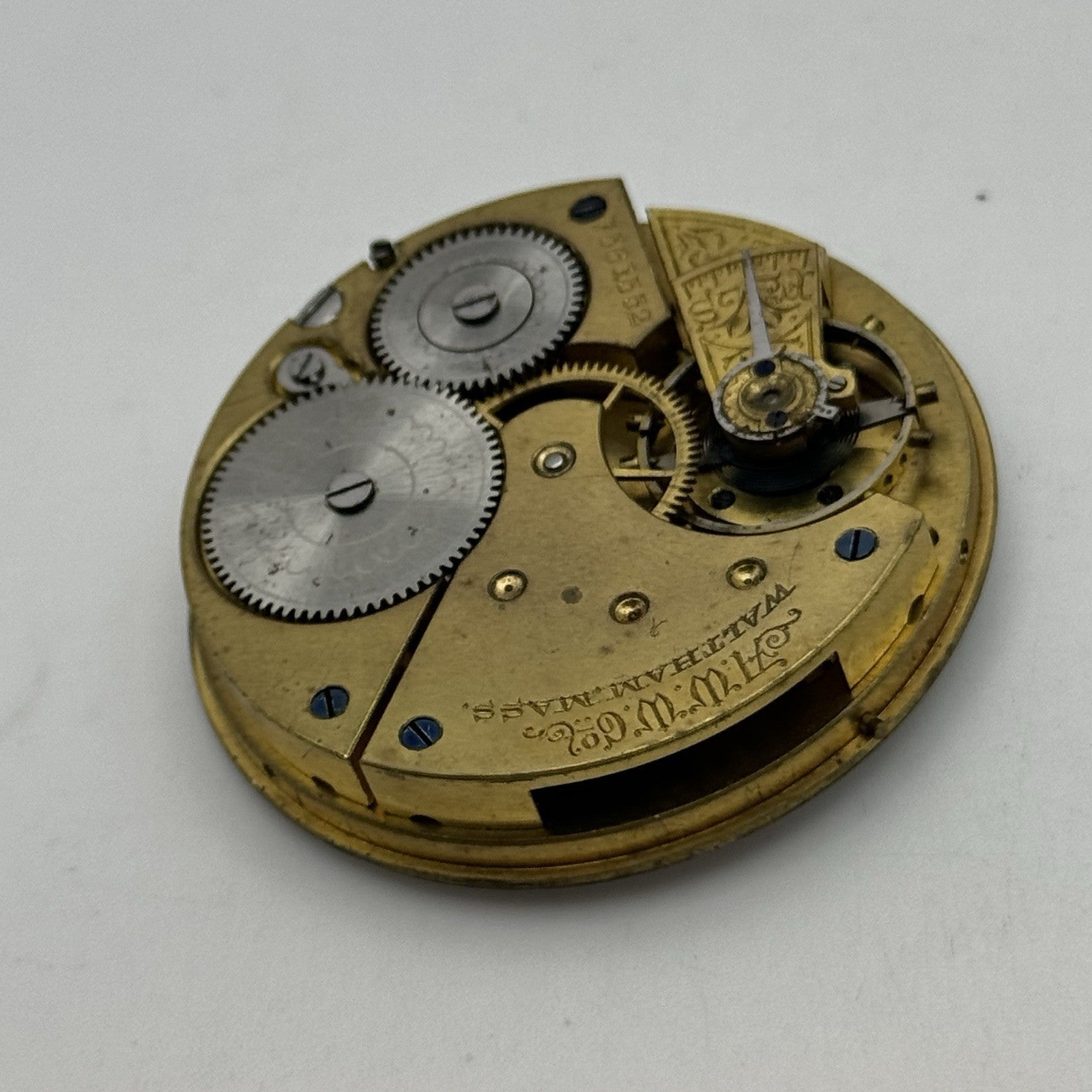 16S Antique Waltham Bond St Model 1888 Open Face Pocket Watch Movement PARTS