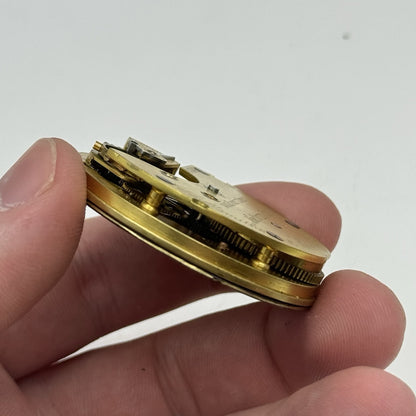 Antique Pocket Watch Movement Quality Newcastle Goldsmiths & Silversmiths Parts