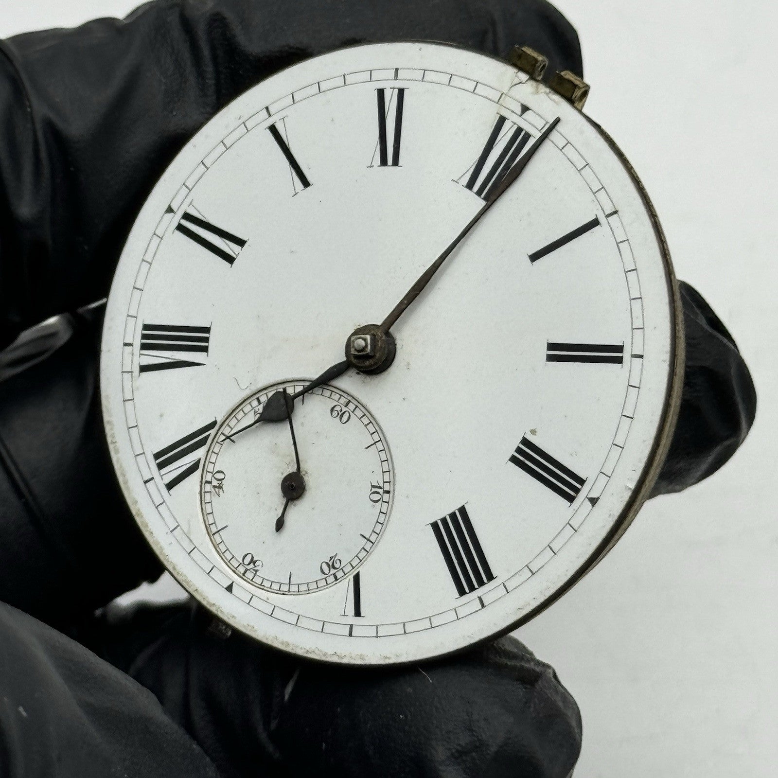 44.7mm Antique Greenock Fusee Pocket Watch Movement - Balance Intact PARTS