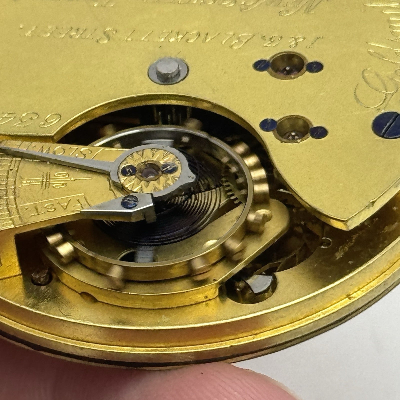 45mm Newcastle Goldsmiths & Silversmiths Company Pocket Watch Movement PROJECT