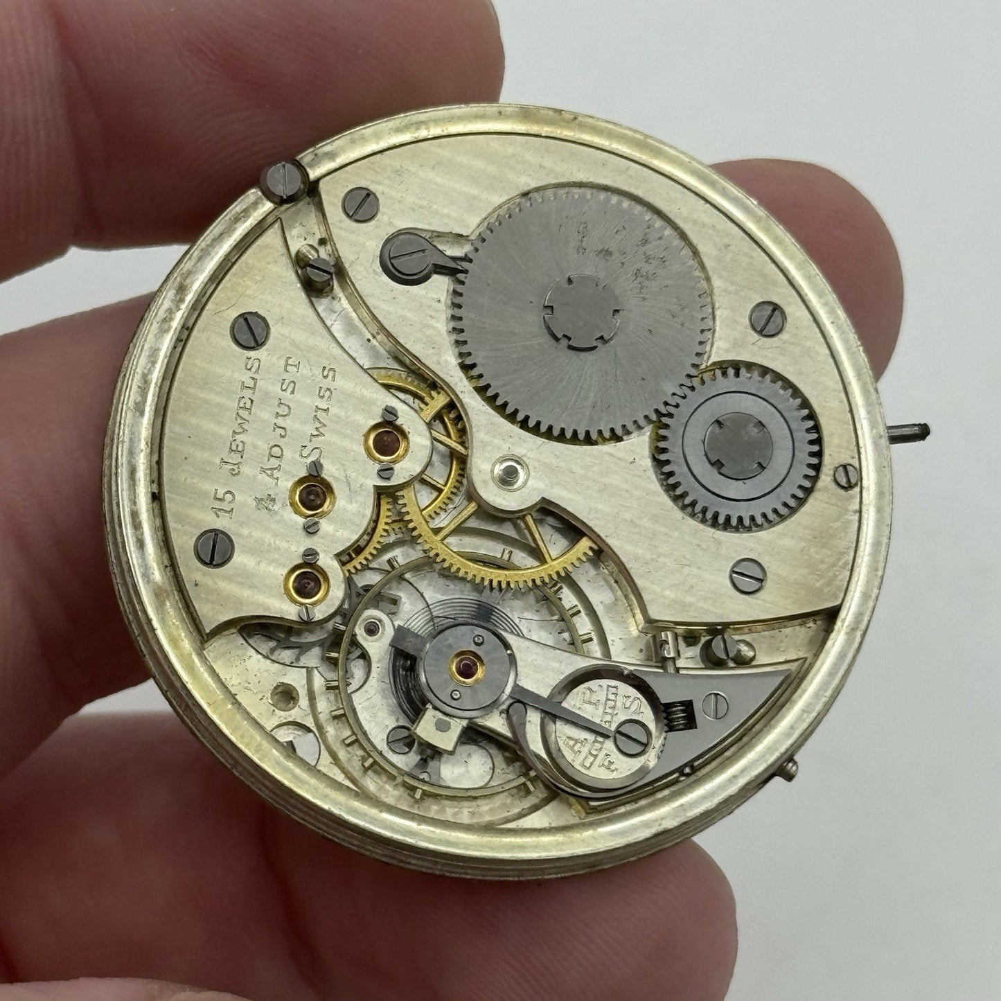 41mm High Grade Thin Asprey Vintage Pocket Watch Movement Good Balance PARTS
