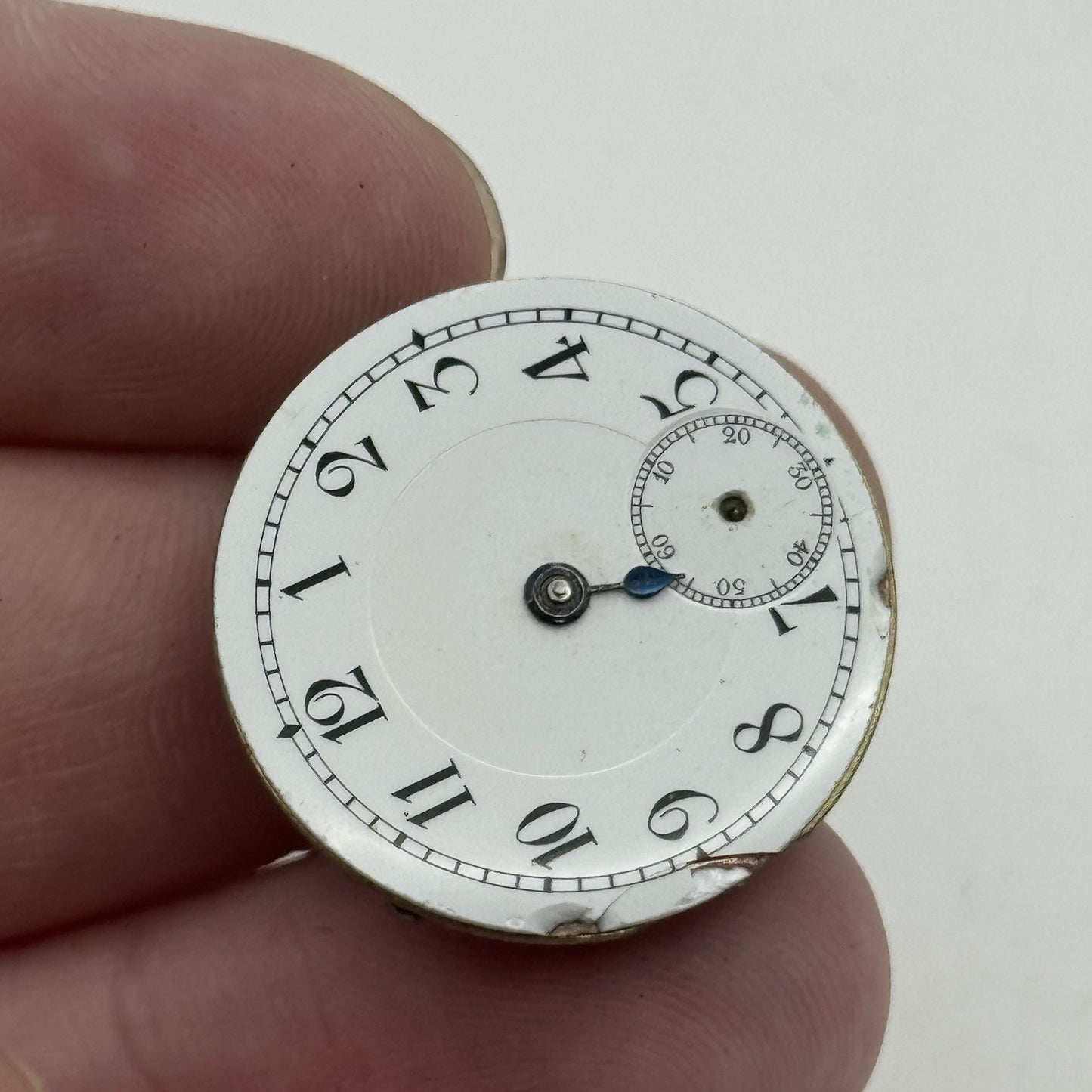 25mm Prot Swiss Porcelain Manual Wind Vintage Watch Movement Good Balance PARTS