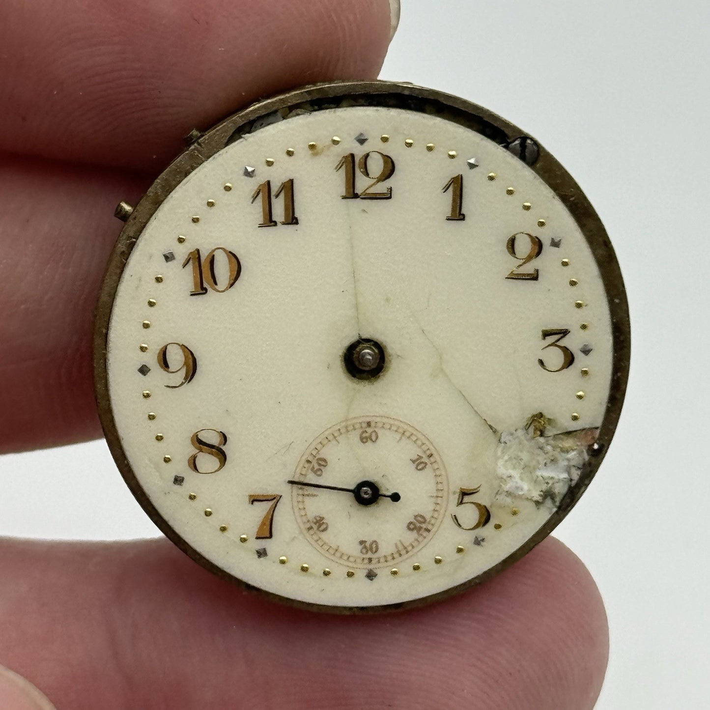 29.4mm Possibly Albert Didisheim & Freres Patent 6776 Watch Movement PARTS