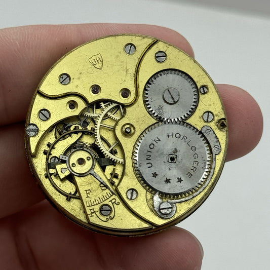 42.3mm Interesting Longines Union Horlogere UH Pocket Watch Movement - PARTS