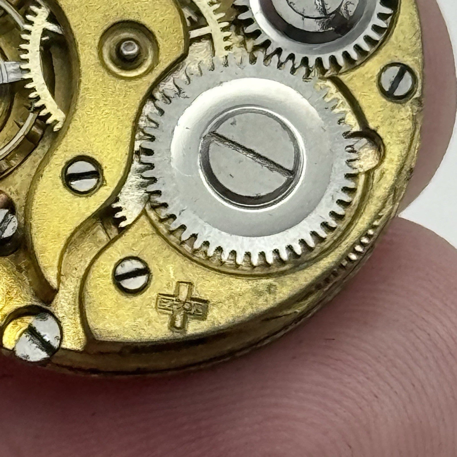 25mm Prot Swiss Porcelain Manual Wind Vintage Watch Movement Good Balance PARTS