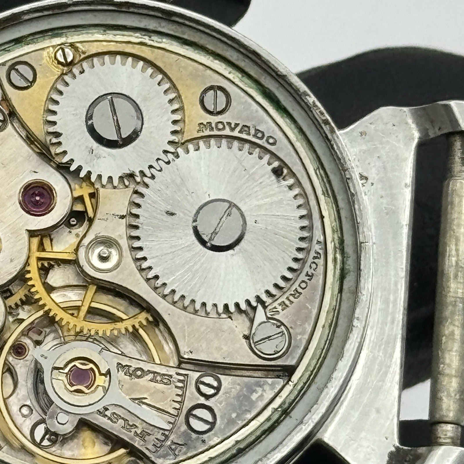 28mm Running Movado Sport FB Patent Francois Borgel Military Watch - TO RESTORE
