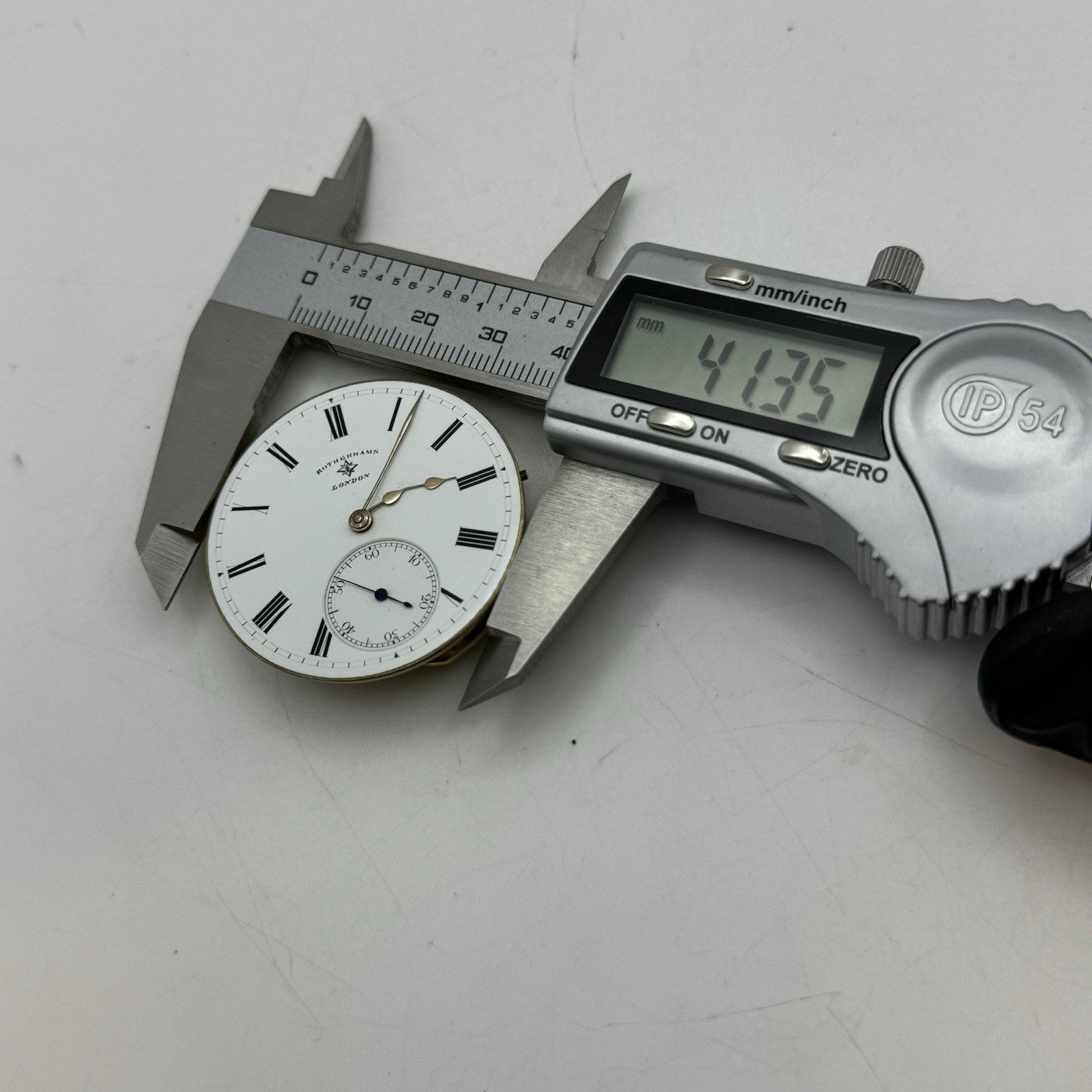 41.3mm Antique High Quality Rotherham’s London Pocket Watch Movement - PARTS