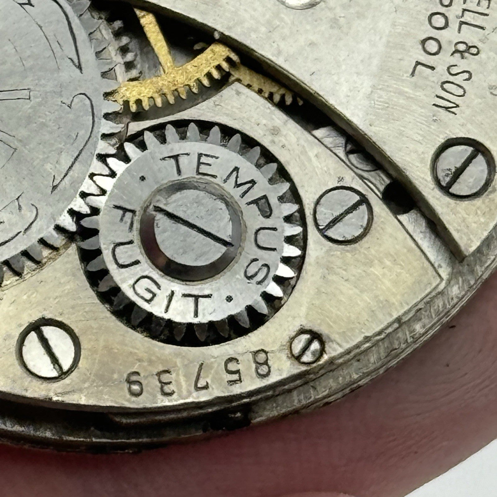 41.7mm Thomas Russell & Son Tempus Fugit Hunter Pocket Watch Movement PARTS