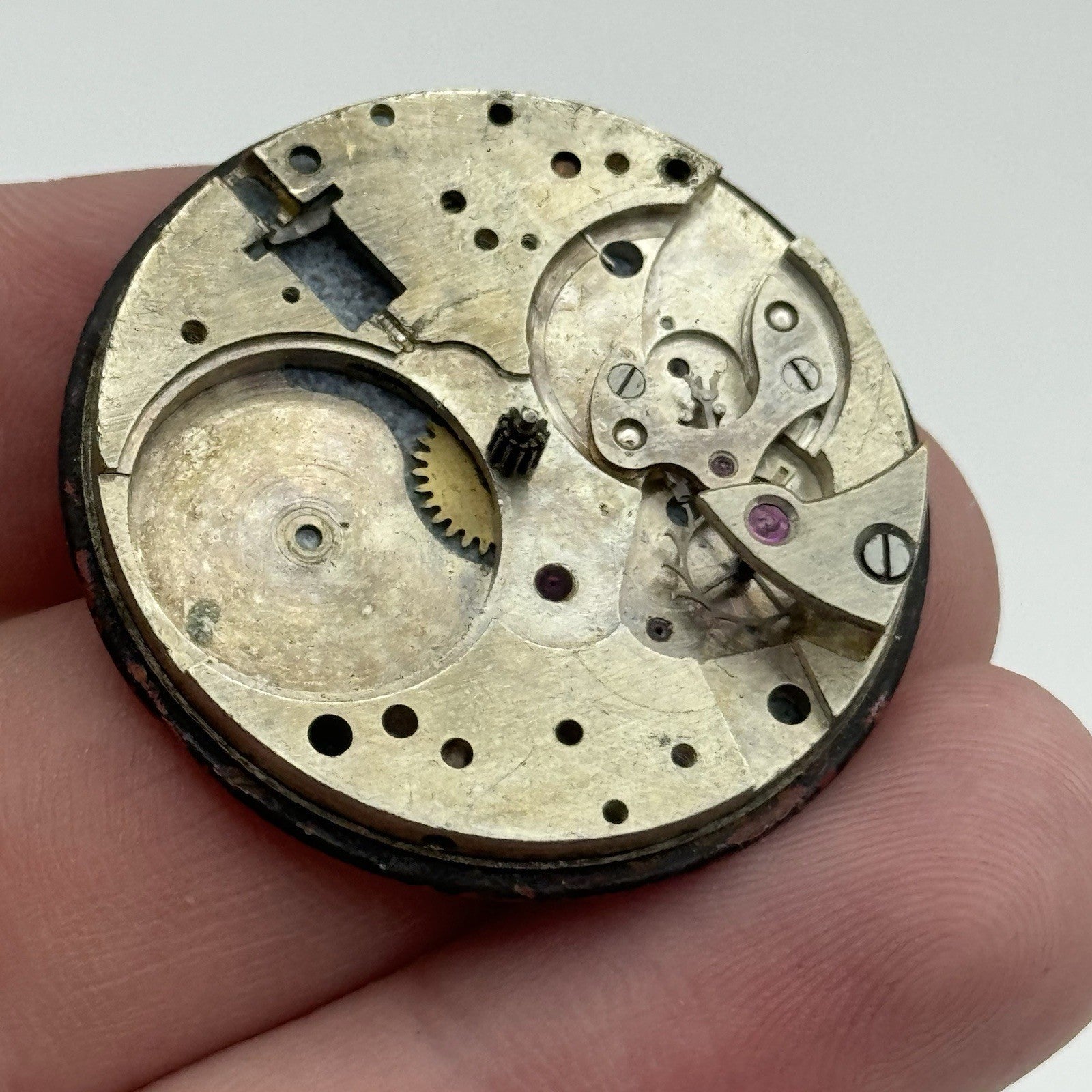 34mm West End Watch Secundus Vintage Trench Watch Dial Hands Main Plate PARTS