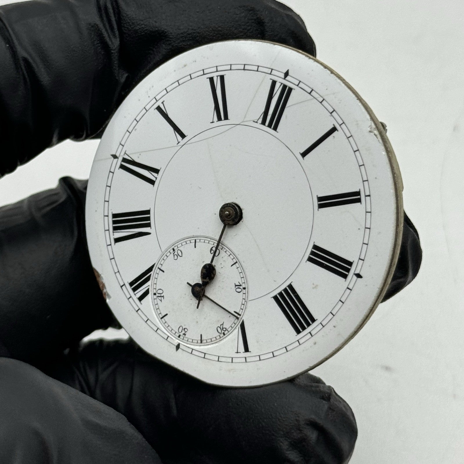 43.3mm Running Antique High Grade Cylinder Escapement Pocket Watch Movement PART