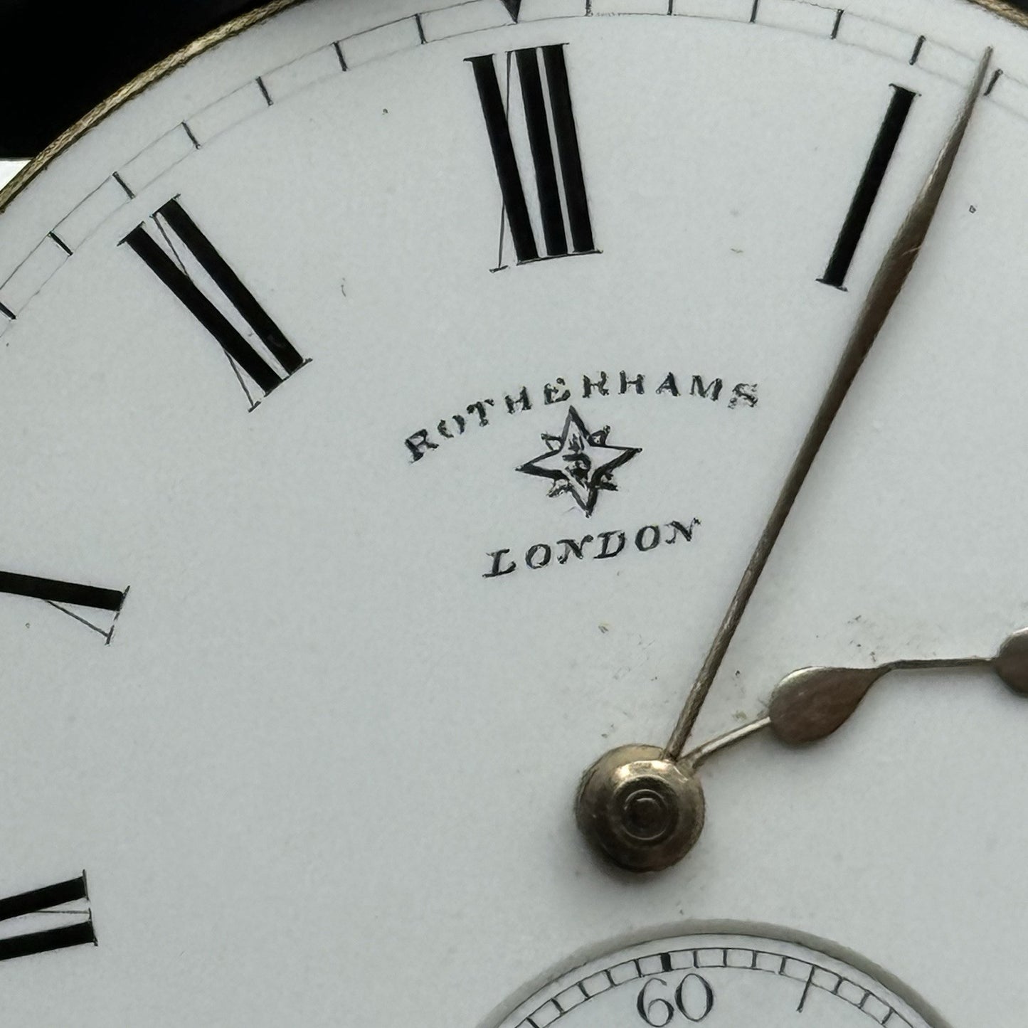 41.3mm Antique High Quality Rotherham’s London Pocket Watch Movement - PARTS