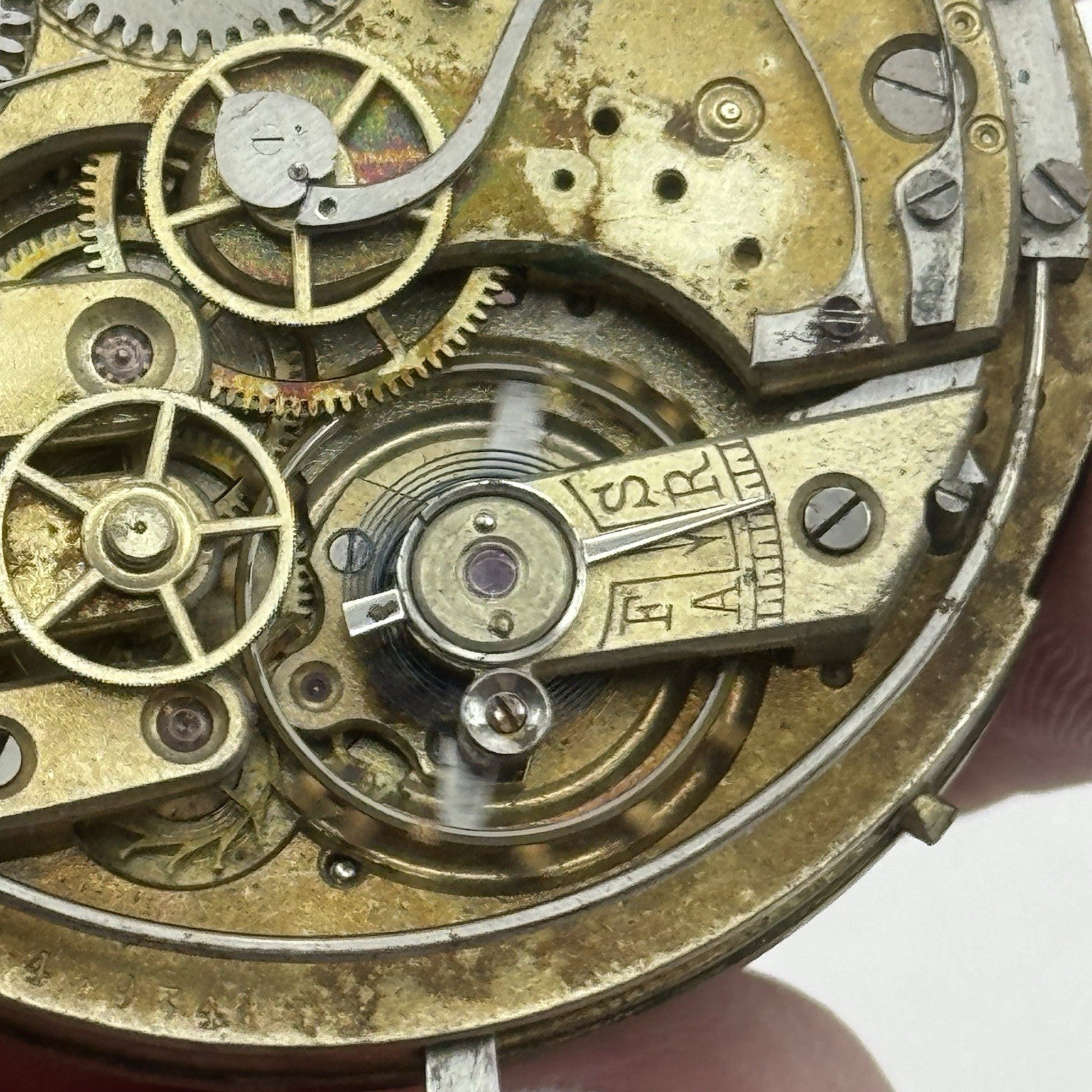 Antique Lemania Alfred Lugrin Minute Repeater Patent 782 Pocket Watch Movement