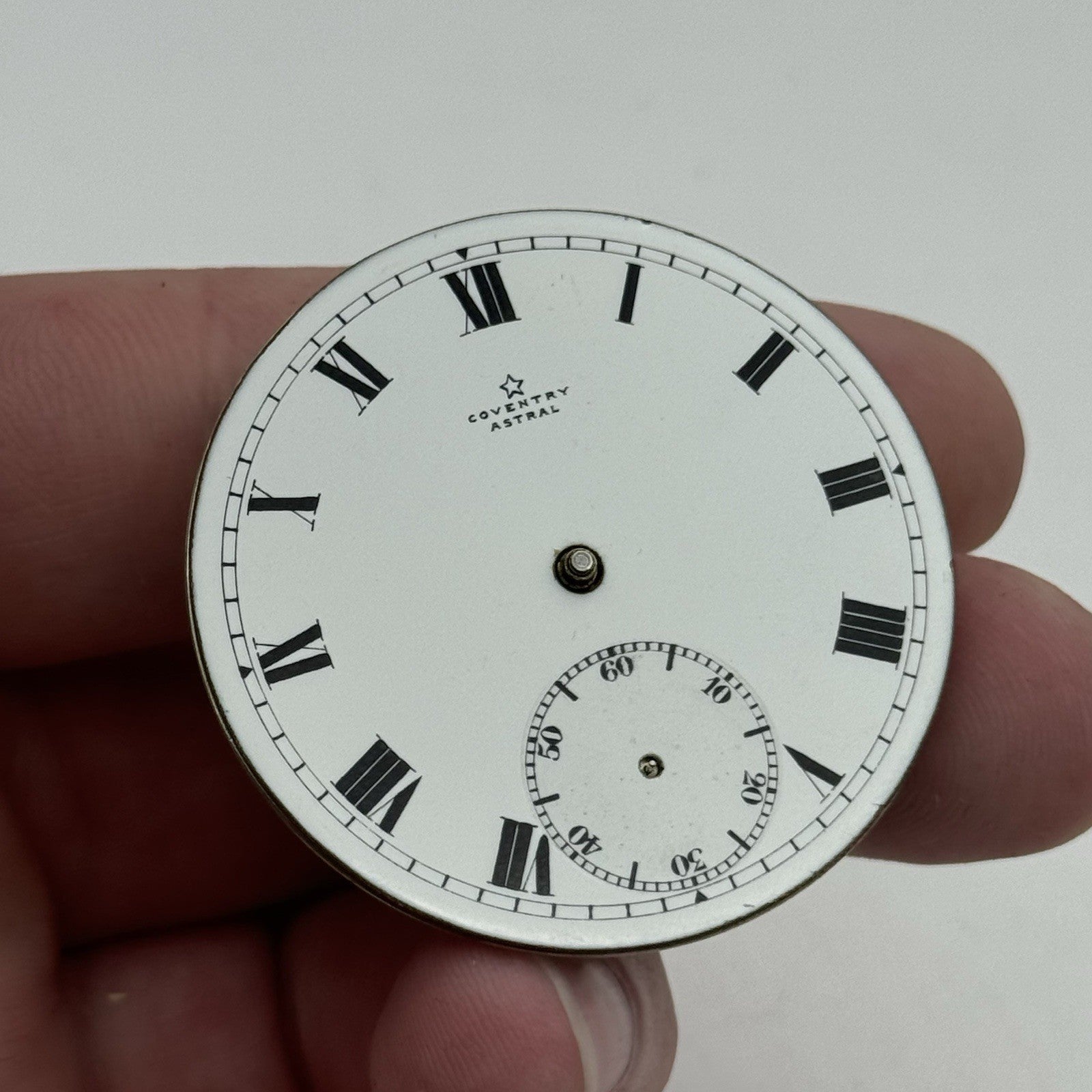 43.1mm Coventry Astral English Hunter 7 Jewel Pocket Watch Movement PARTS REPAIR