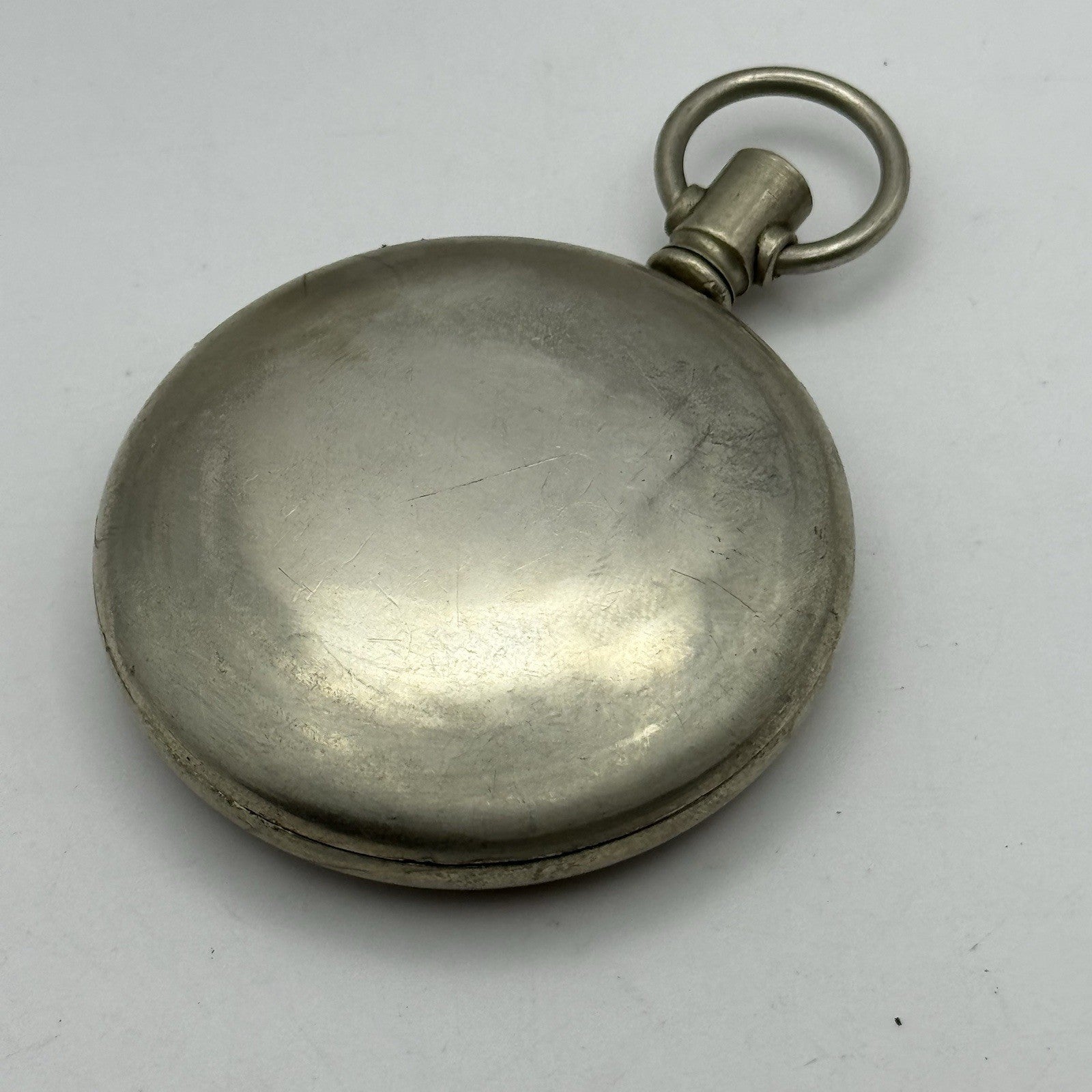 57mm Vintage Screw Case Roman Numerals Swiss Sub Secs Pocket Watch PARTS REPAIR