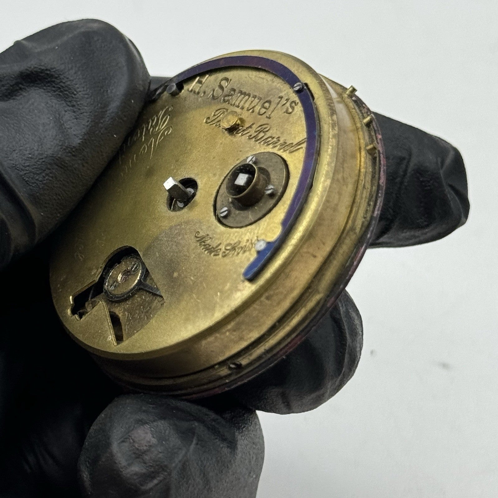 43.1mm Antique H Samuel Acme Lever Patent Balance Pocket Watch Movement - PARTS