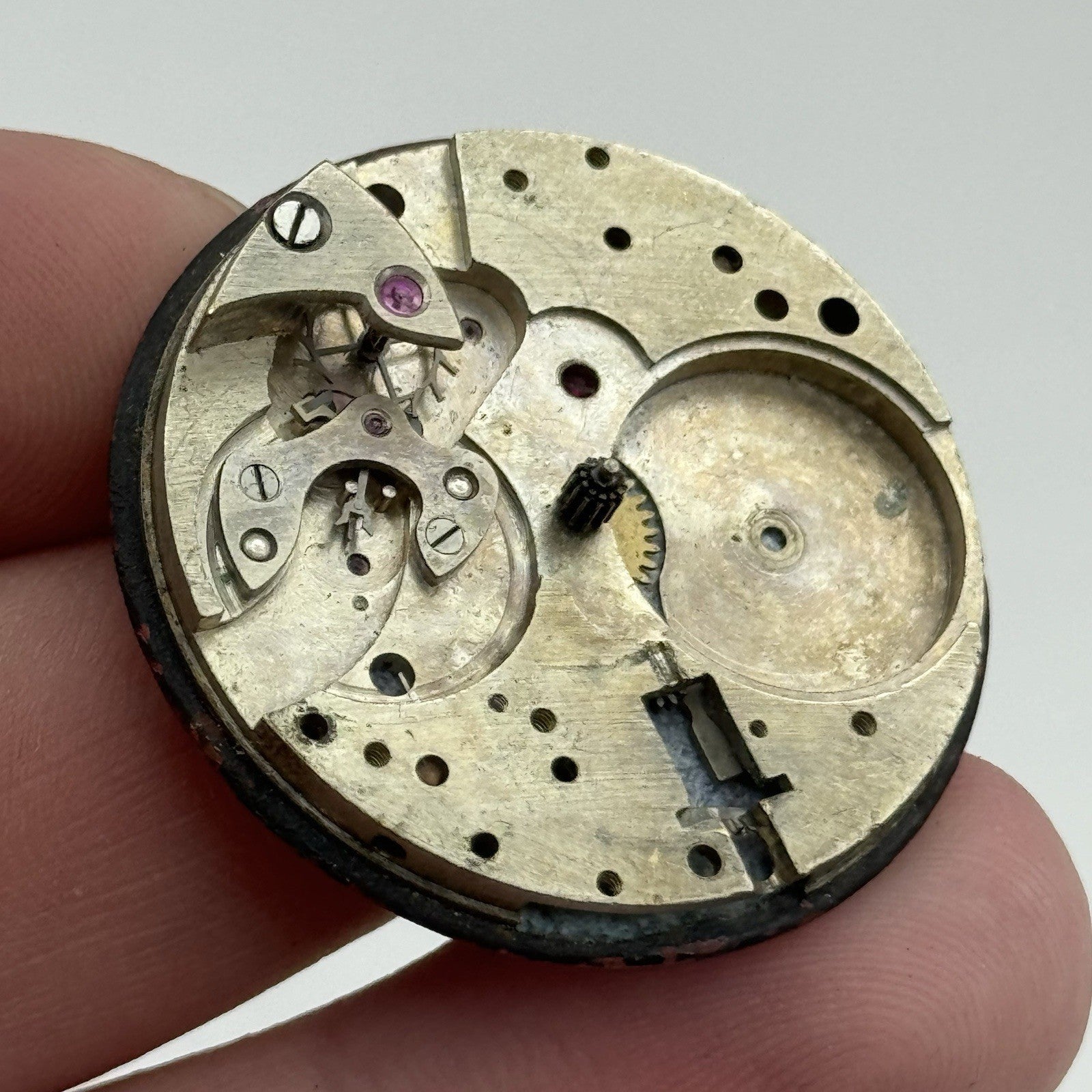 34mm West End Watch Secundus Vintage Trench Watch Dial Hands Main Plate PARTS