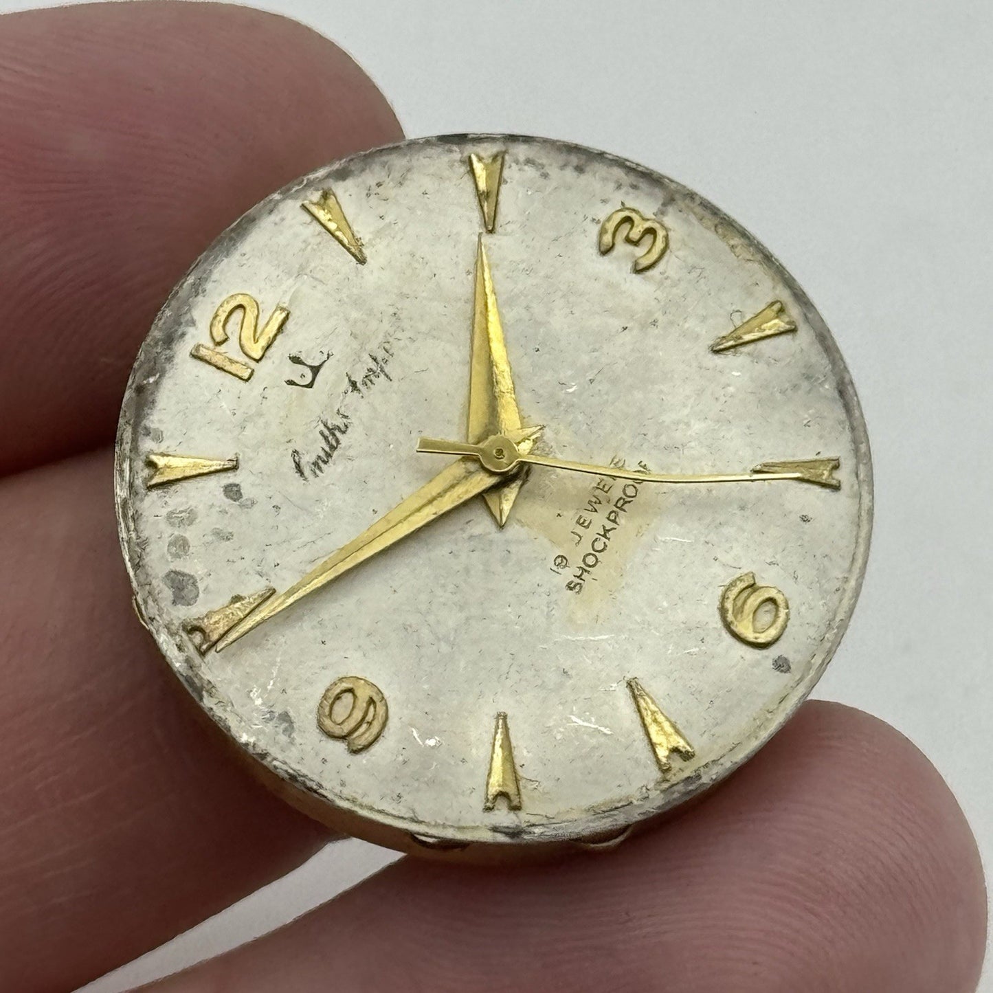 27.8mm Men’s Smiths Imperial 10104E Manual Wind Watch Movement PARTS REPAIR