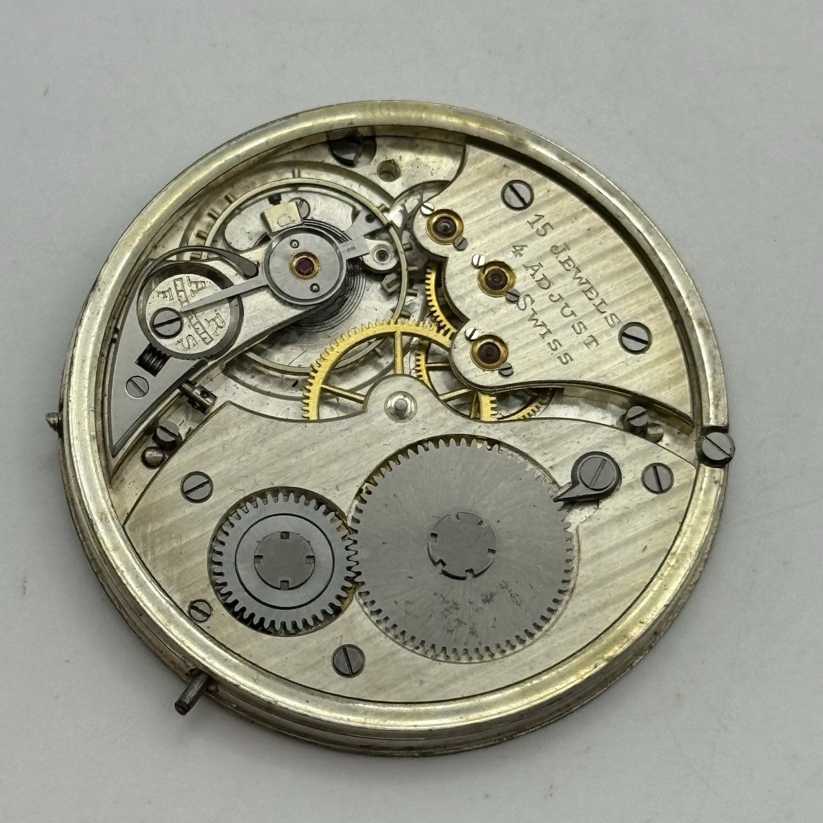 41mm High Grade Thin Asprey Vintage Pocket Watch Movement Good Balance PARTS