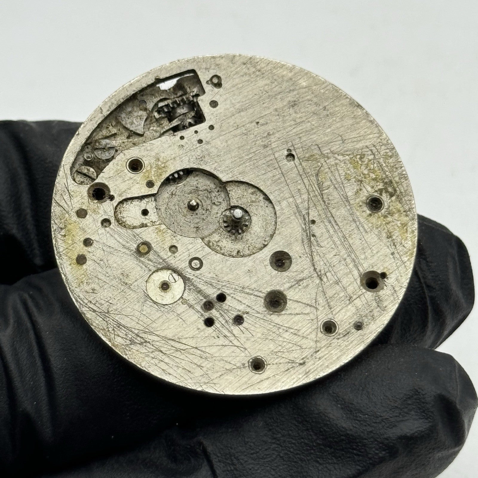 39.5mm Balance Ok Unidentified Interesting Vintage Pocket Watch Movement PARTS