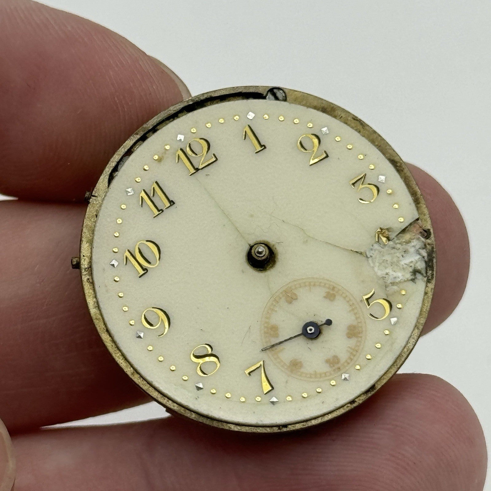 29.4mm Possibly Albert Didisheim & Freres Patent 6776 Watch Movement PARTS