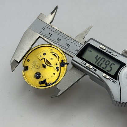 40.9mm Antique Joseph Taylor Pontefract Fusee Pocket Watch Movement - PARTS
