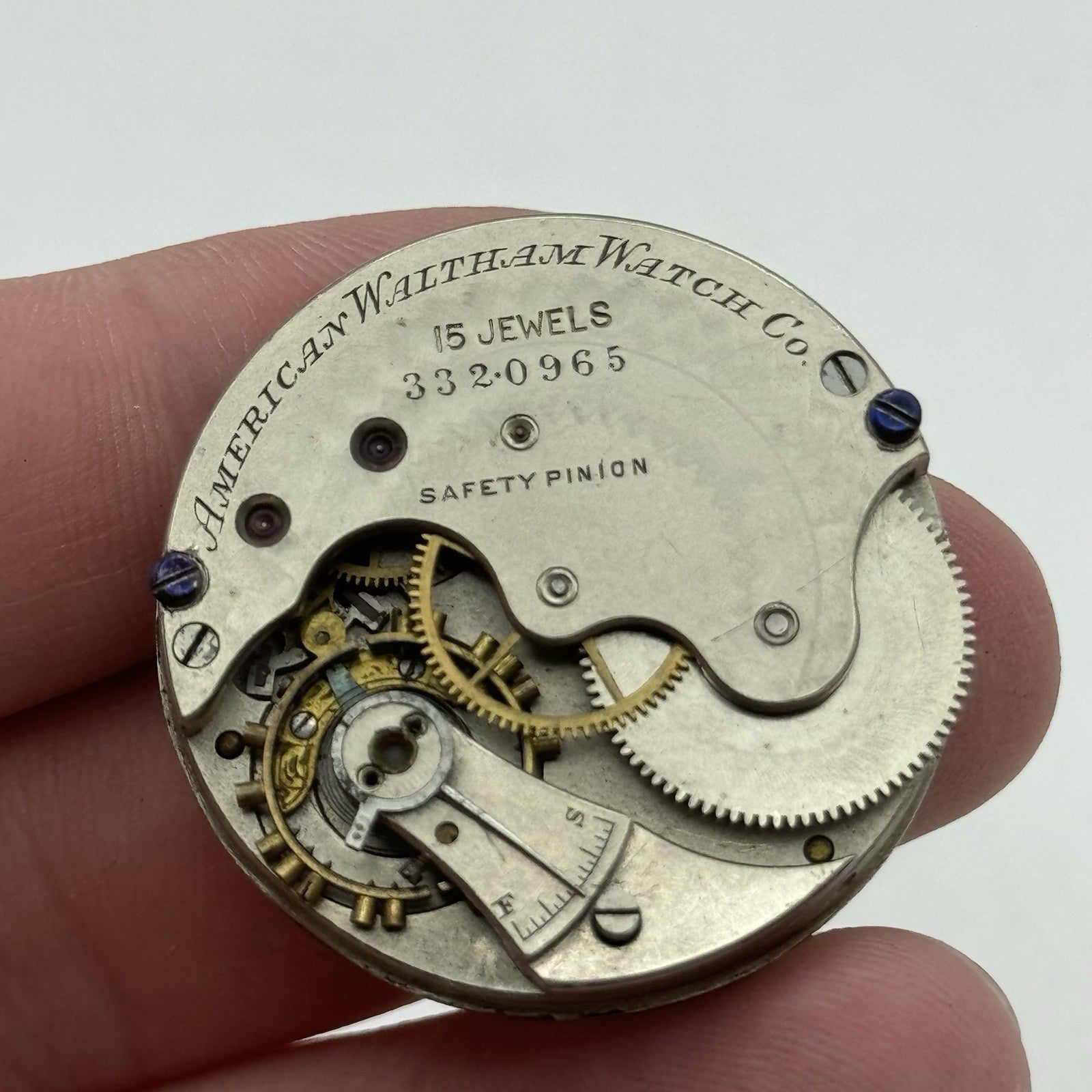 6S Antique Waltham Grade F Model 1873 Hunter Pocket Watch Movement PARTS REPAIR