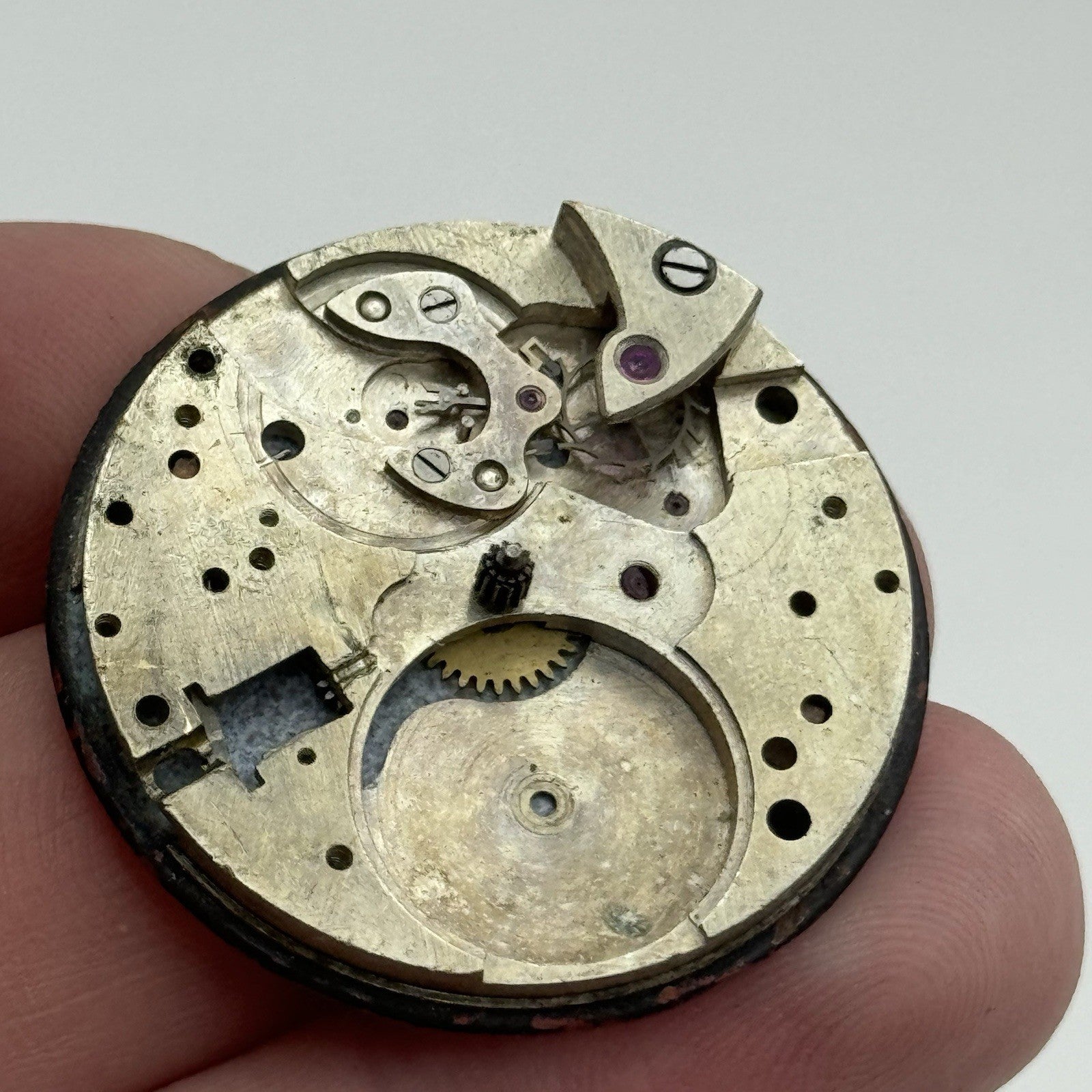 34mm West End Watch Secundus Vintage Trench Watch Dial Hands Main Plate PARTS