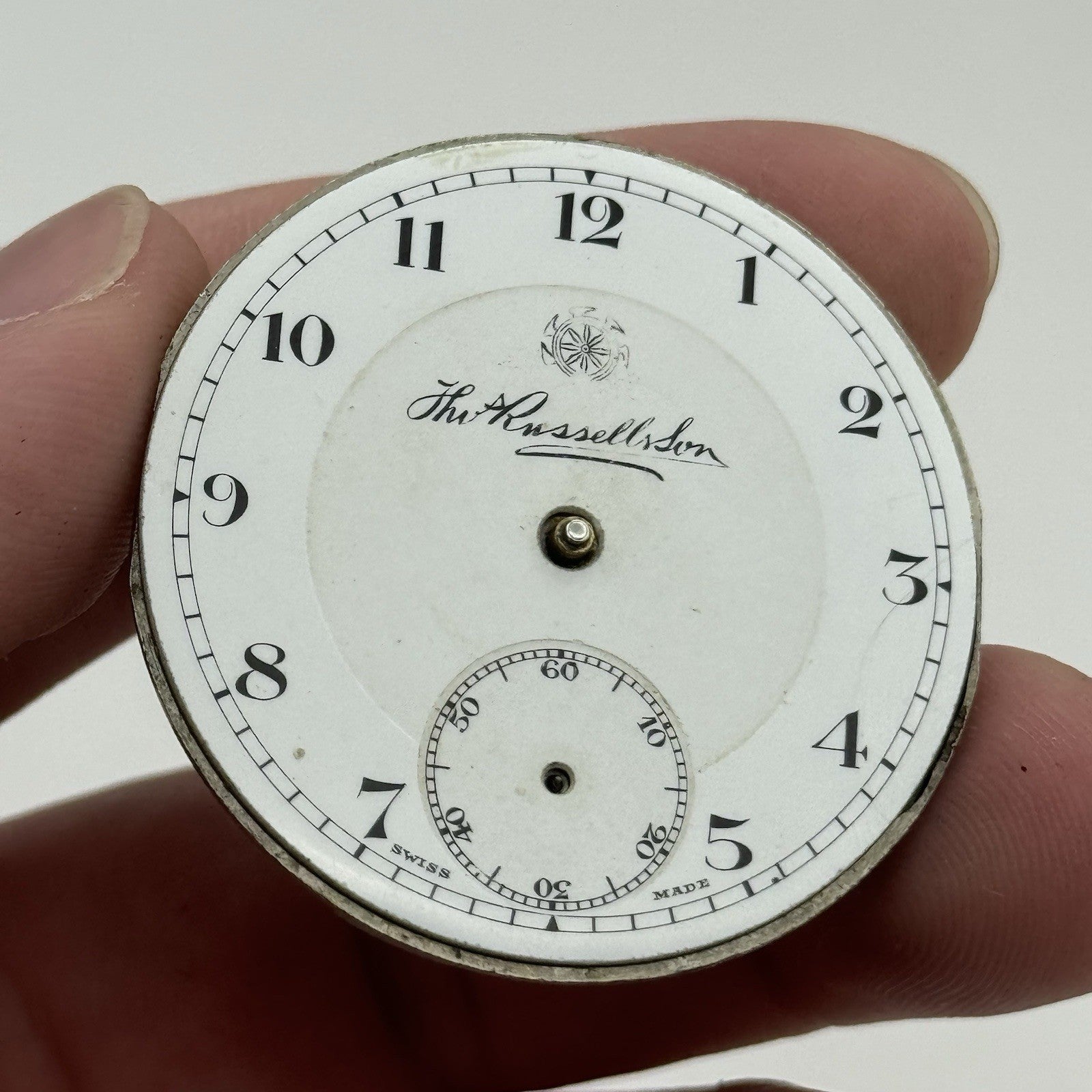 41.7mm Thomas Russell & Son Tempus Fugit Hunter Pocket Watch Movement PARTS