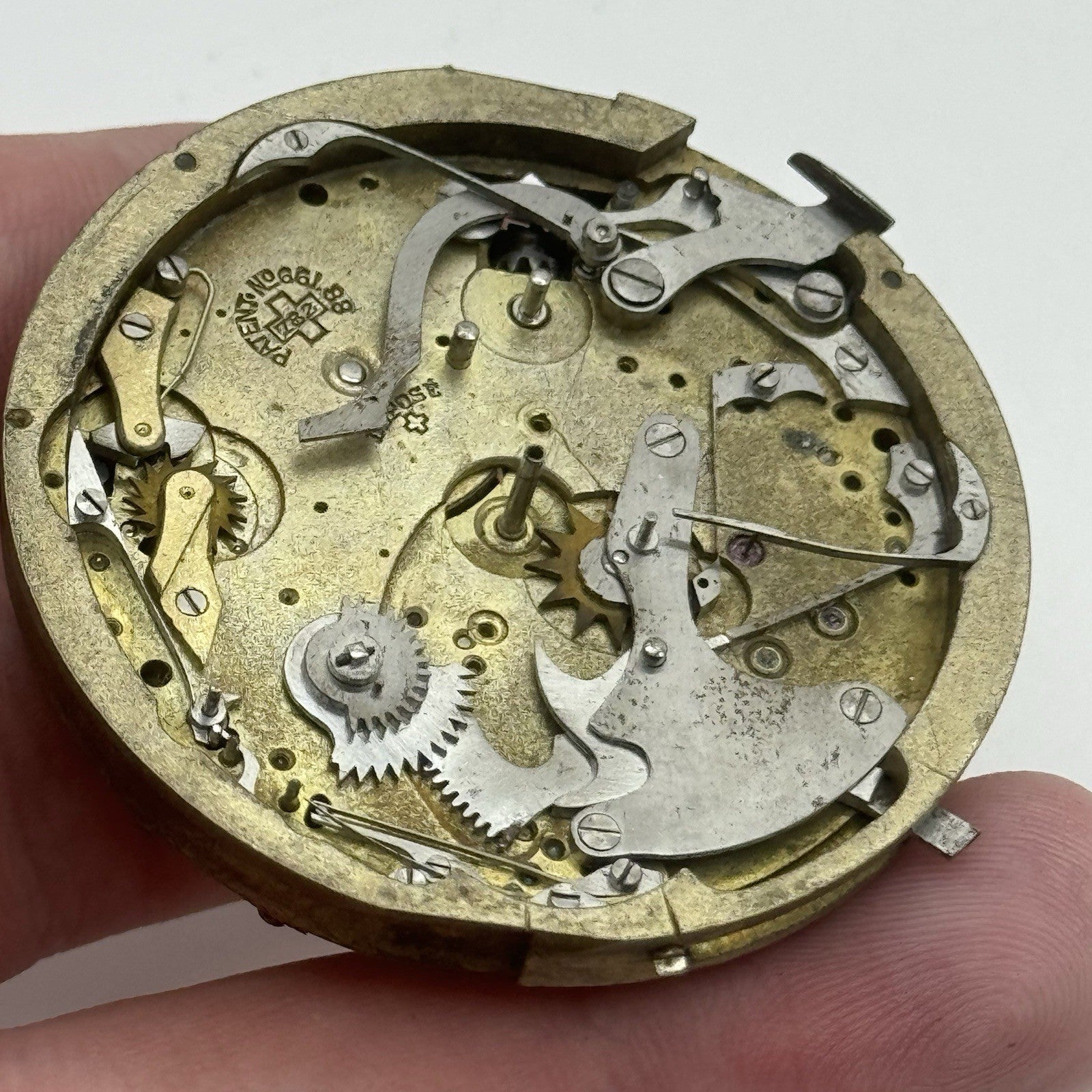 Antique Lemania Alfred Lugrin Minute Repeater Patent 782 Pocket Watch Movement