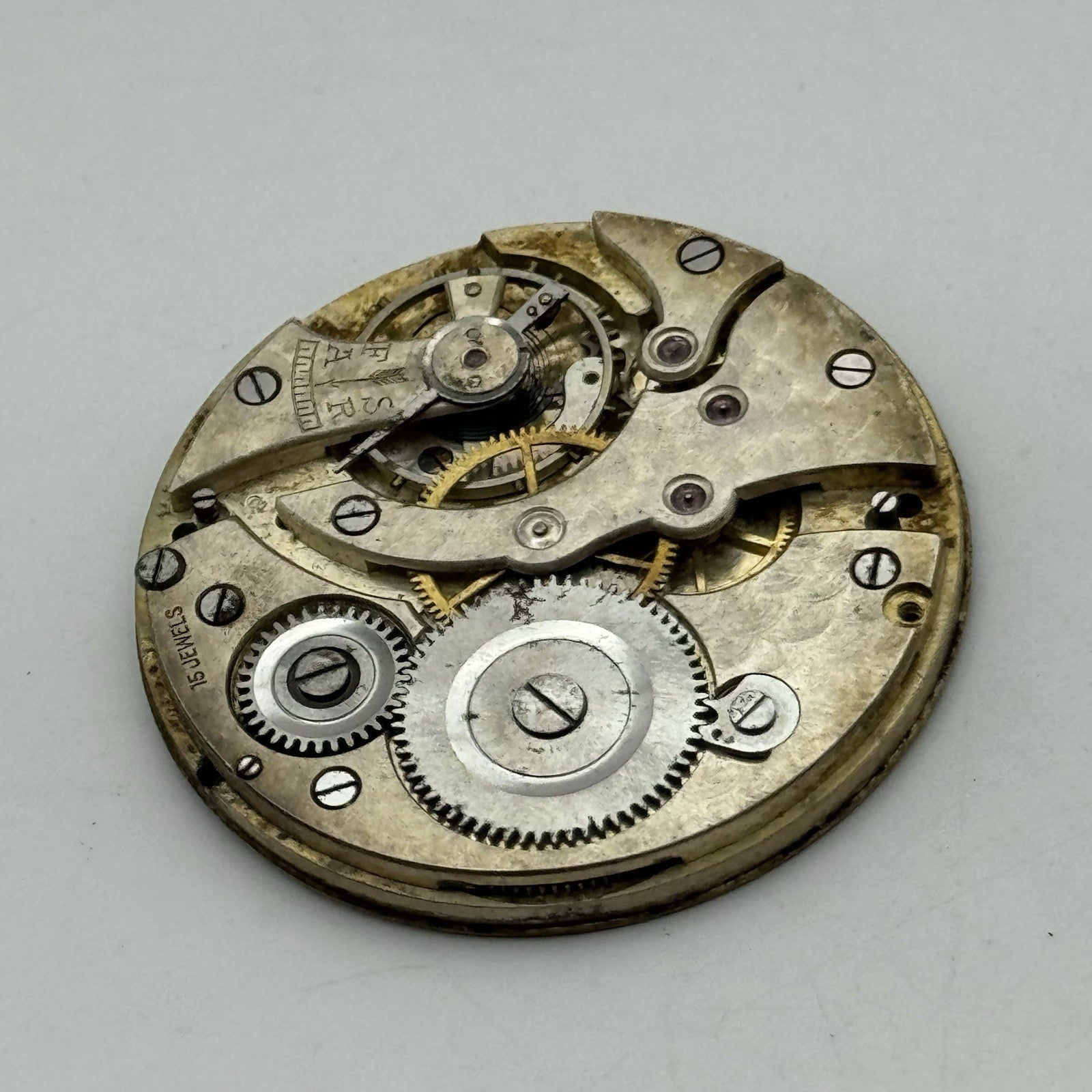 42.8mm High Grade Thin FEF 15 Jewels Pocket Watch Movement PARTS REPAIR SPARES