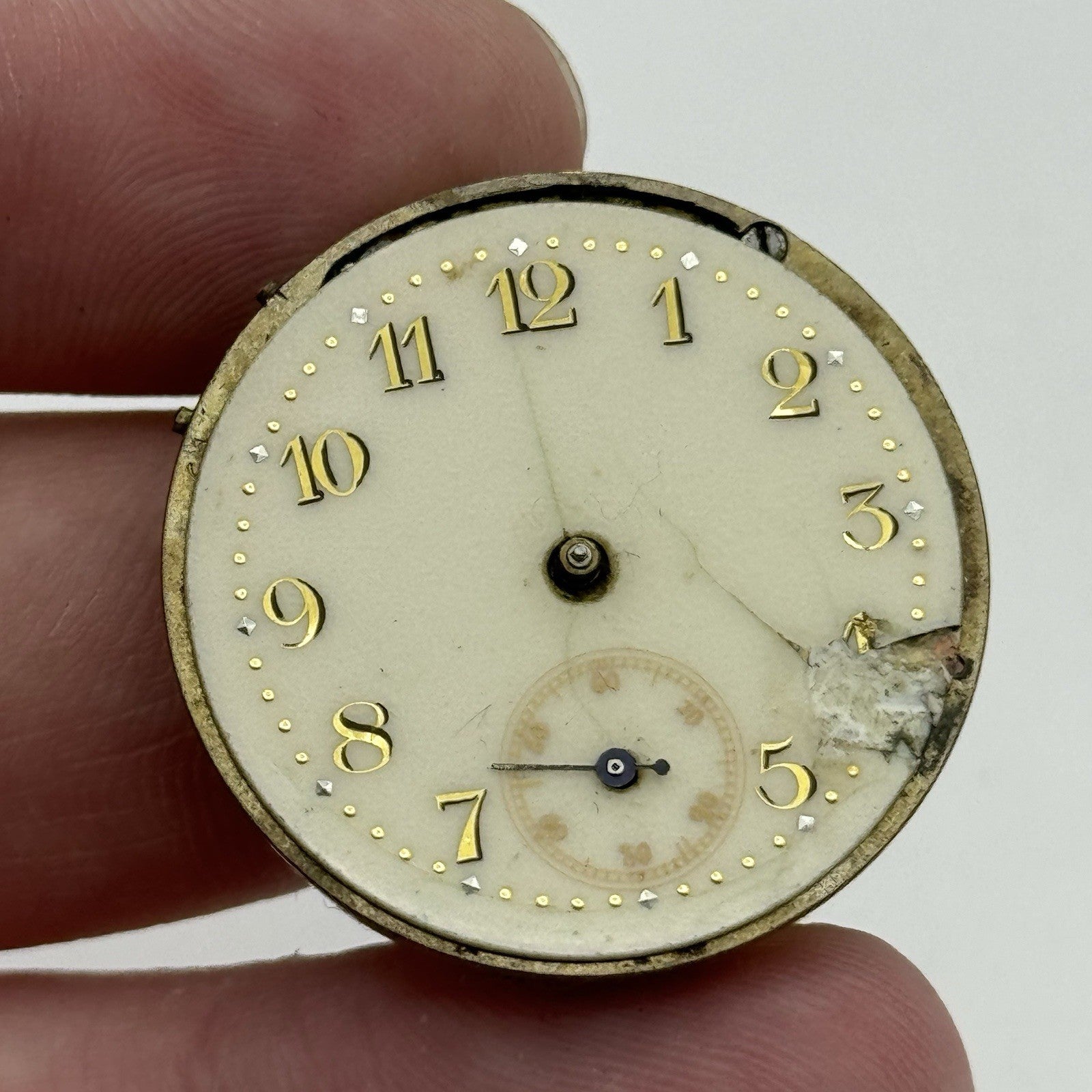 29.4mm Possibly Albert Didisheim & Freres Patent 6776 Watch Movement PARTS