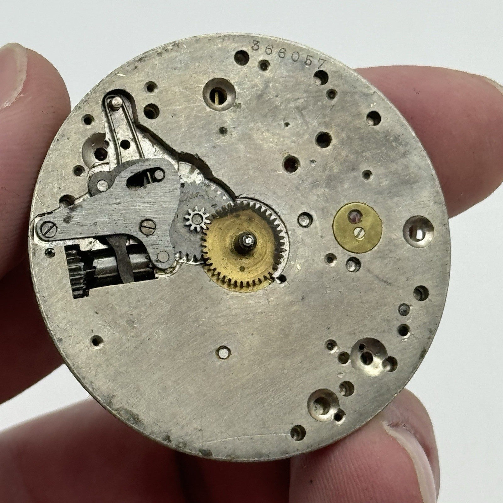 43mm Thomas Russell & Son Liverpool Good Balance Pocket Watch Movement PARTS