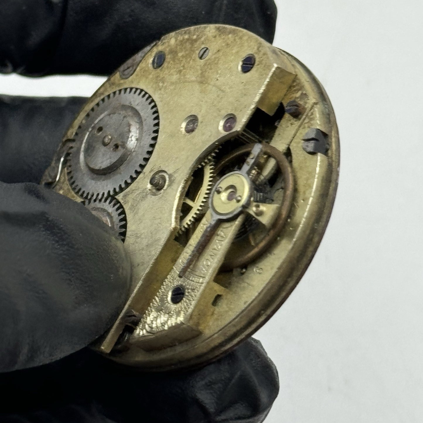 41.2mm Antique Top Wind Roman Numerals Pocket Watch Movement - PARTS REPAIR