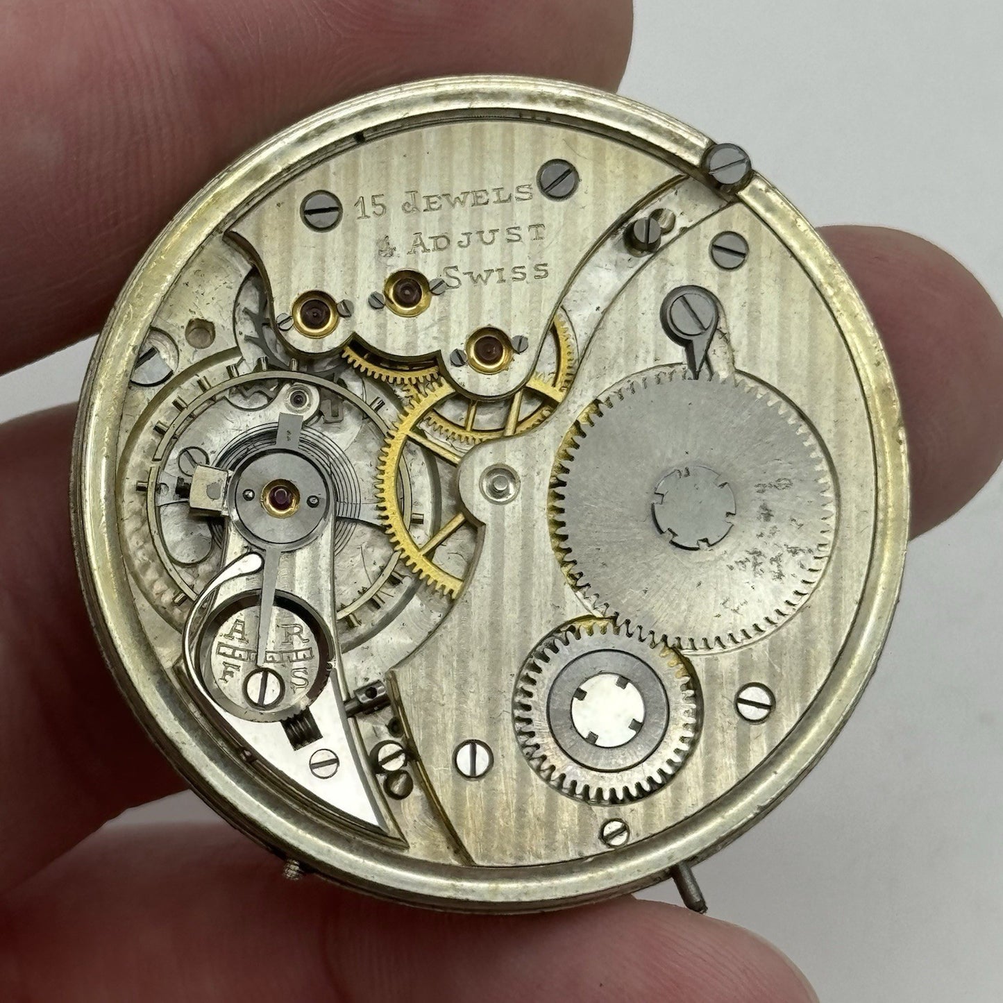 41mm High Grade Thin Asprey Vintage Pocket Watch Movement Good Balance PARTS