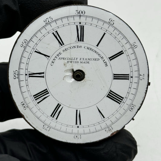 Swiss Specially Examined Centre Seconds Chronograph Pocket Watch Movement PARTS