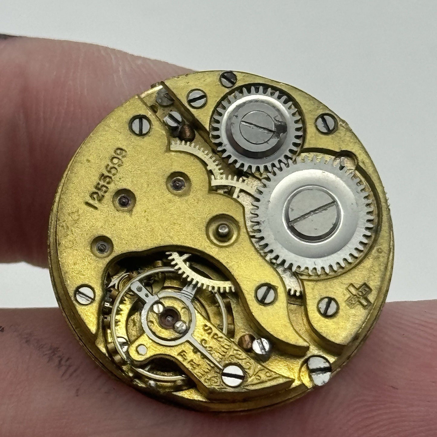 25mm Prot Swiss Porcelain Manual Wind Vintage Watch Movement Good Balance PARTS