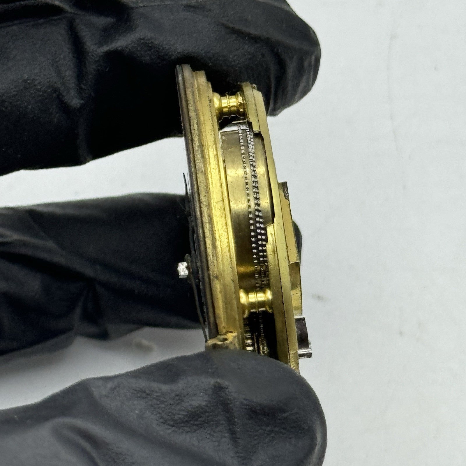 44.7mm Antique Greenock Fusee Pocket Watch Movement - Balance Intact PARTS