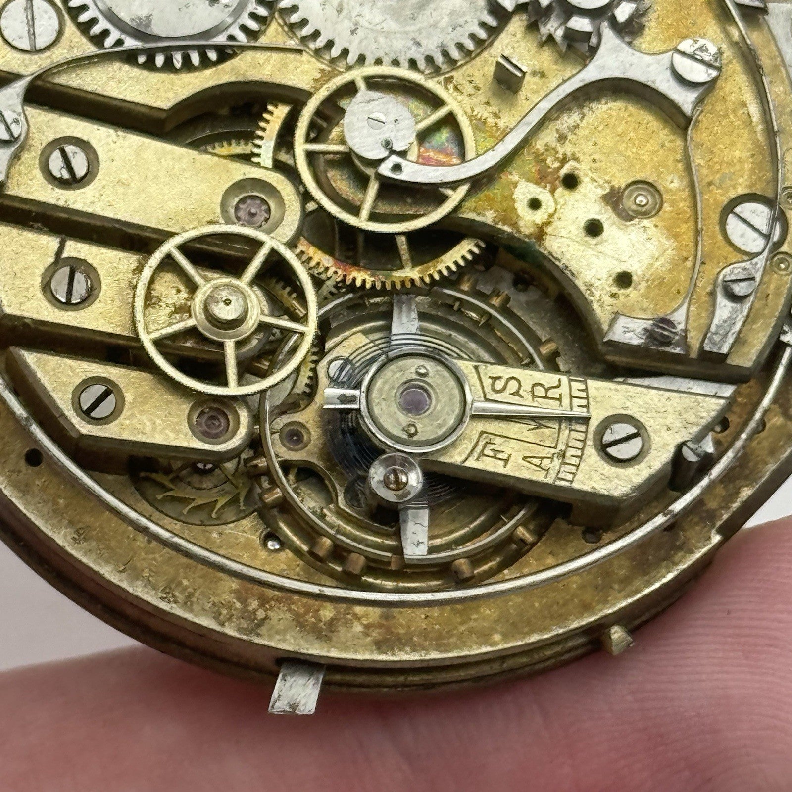 Antique Lemania Alfred Lugrin Minute Repeater Patent 782 Pocket Watch Movement