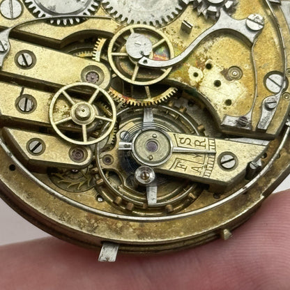 Antique Lemania Alfred Lugrin Minute Repeater Patent 782 Pocket Watch Movement