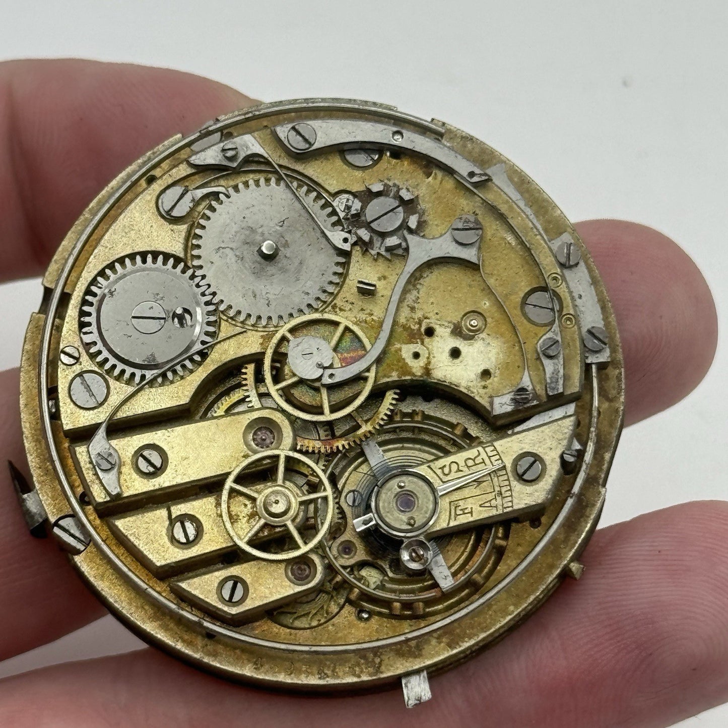 Antique Lemania Alfred Lugrin Minute Repeater Patent 782 Pocket Watch Movement