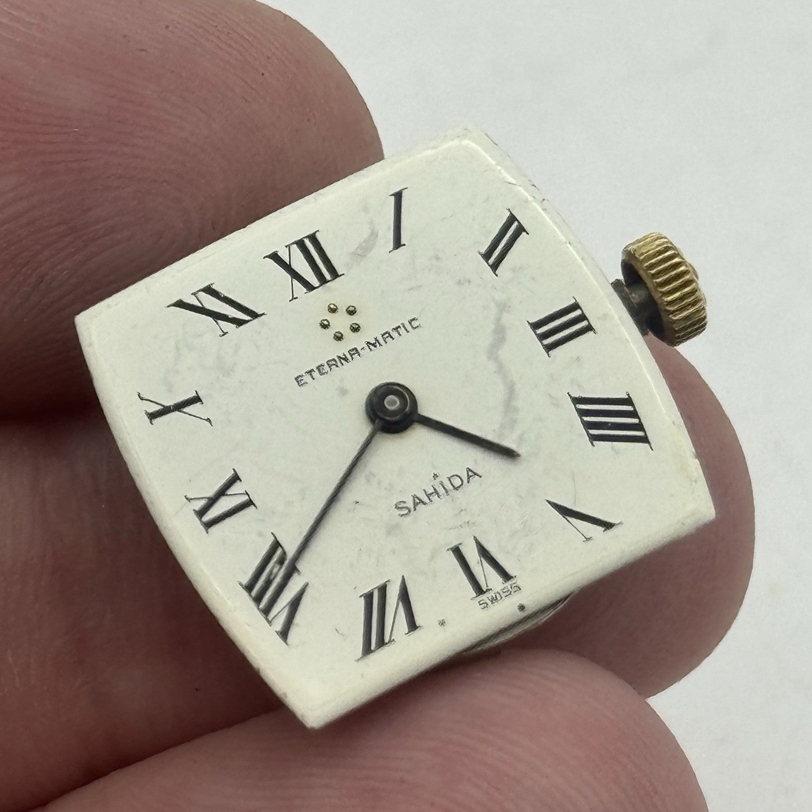 18.4mm Ladies Eterna Matic 144SU Sahida Vintage Watch Movement PARTS REPAIR