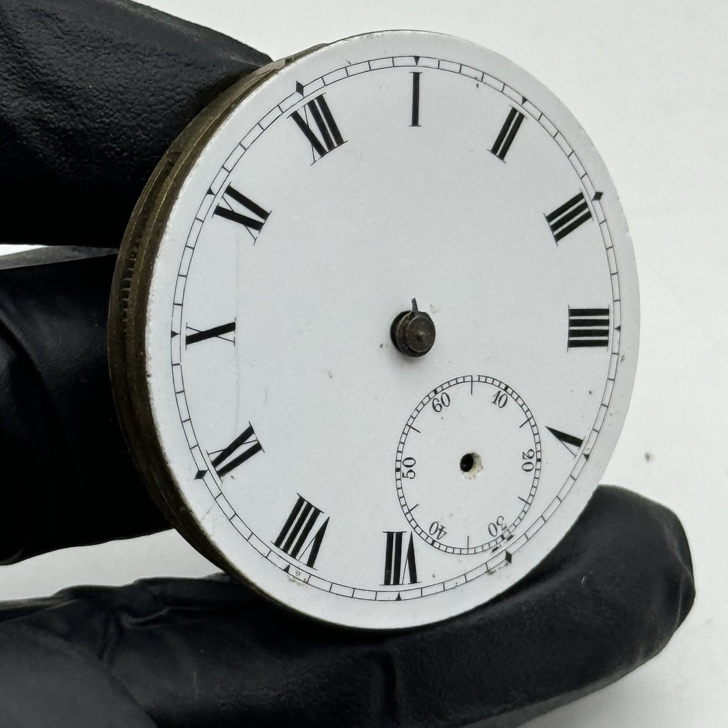 40.8mm Vintage Swiss Hunter Roman Numerals Pocket Watch Movement - PARTS REPAIR
