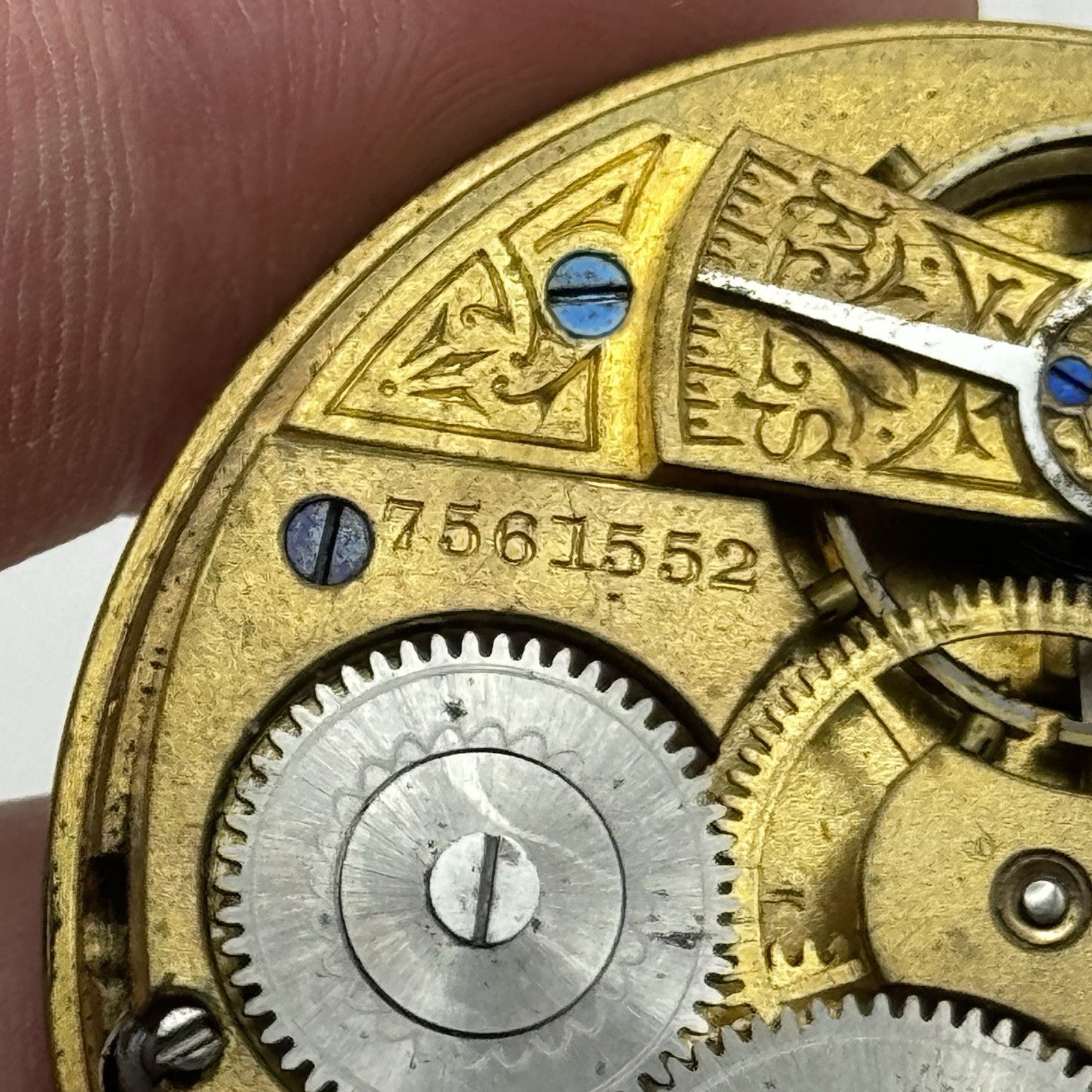 16S Antique Waltham Bond St Model 1888 Open Face Pocket Watch Movement PARTS